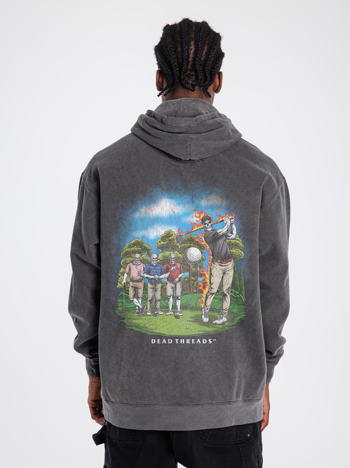 GOLF v3 “FORE MAN SCRAMBLE” - “DT ESSENTIAL" HOODIE – Hoodie – Dead Threads Apparel