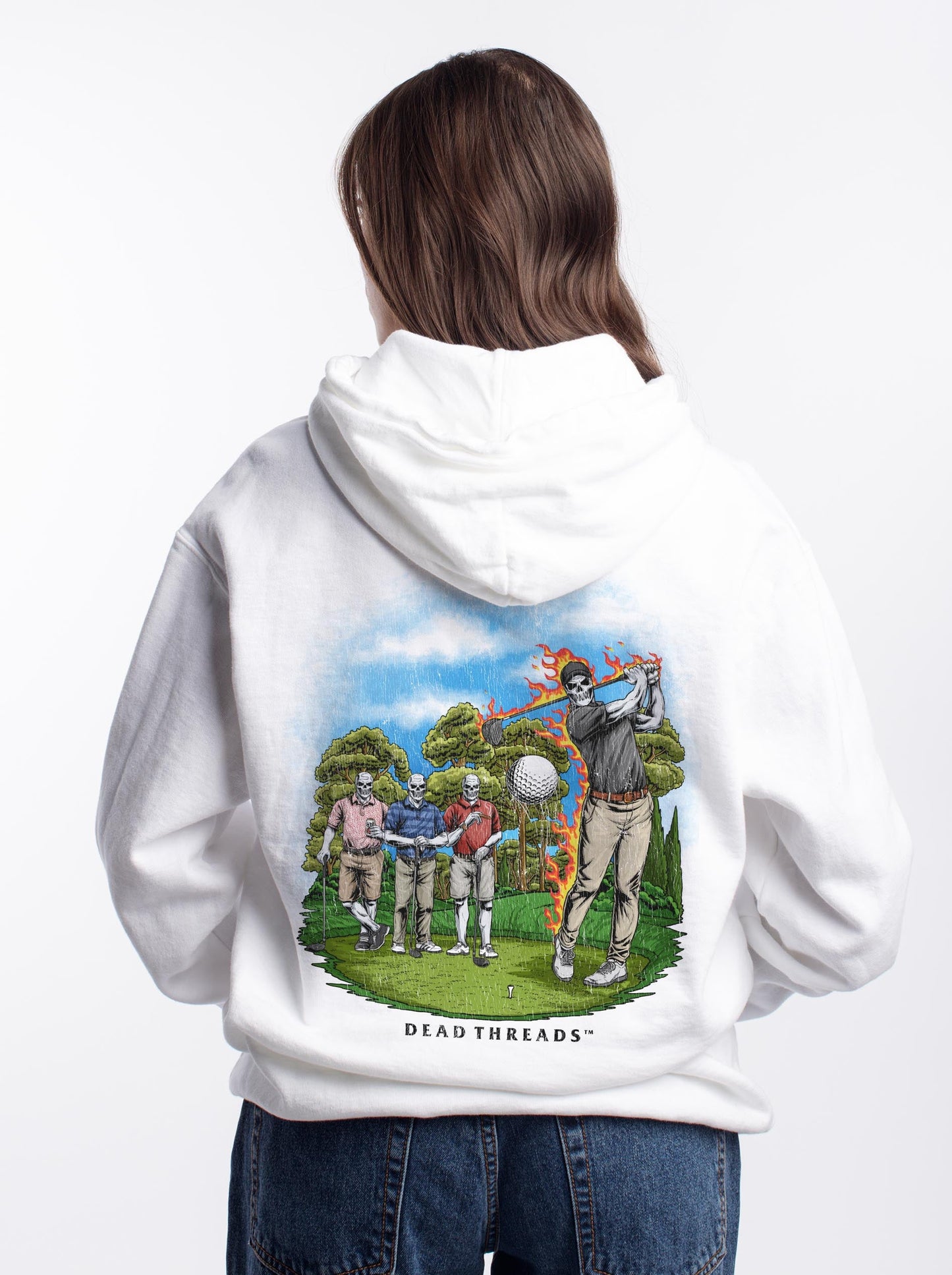 GOLF v3 “FORE MAN SCRAMBLE” - “DT ESSENTIAL" HOODIE – Hoodie – Dead Threads Apparel