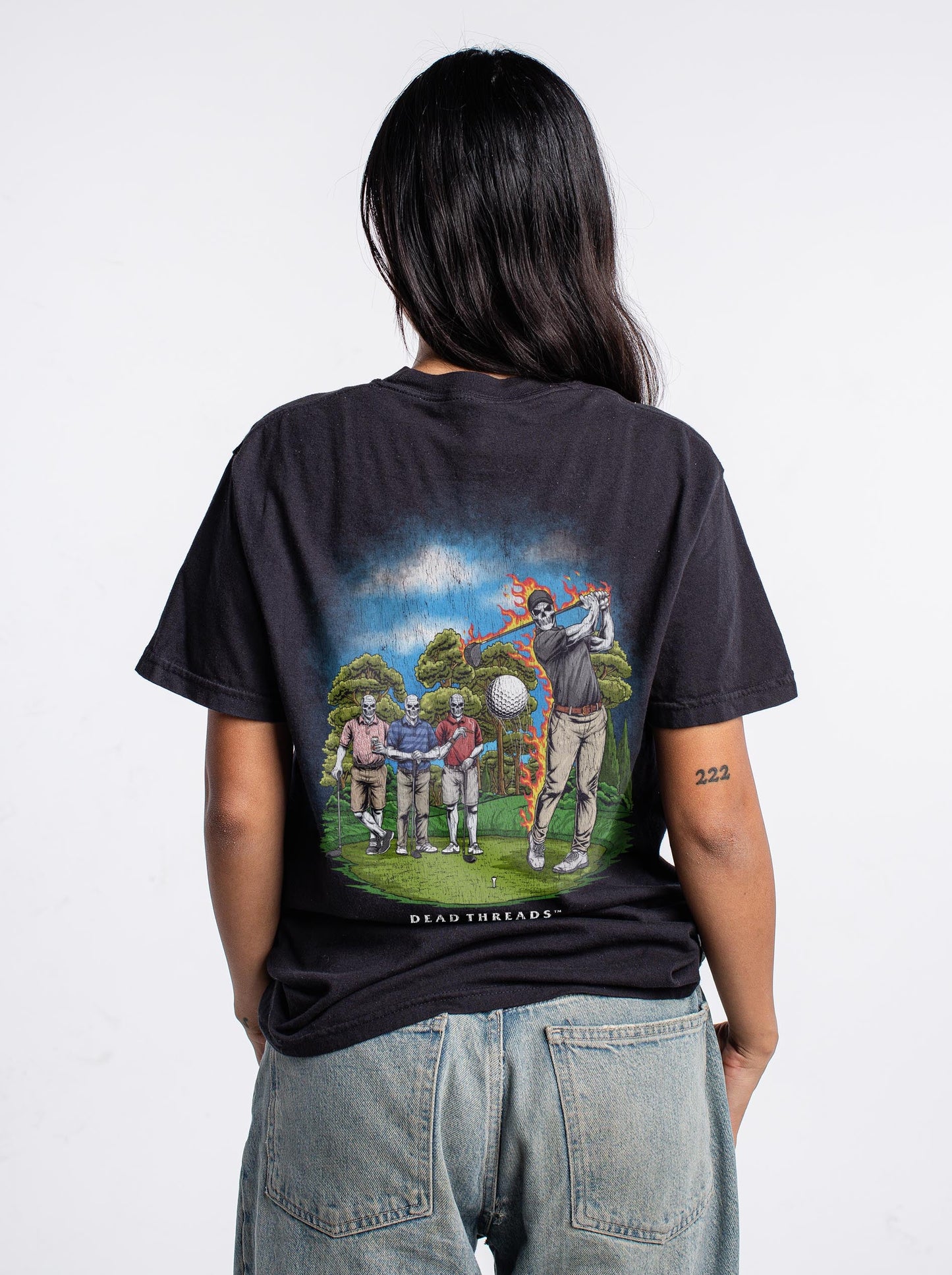 GOLF v3 “FORE MAN SCRAMBLE” - “DT ESSENTIAL" PREMIUM T - SHIRT – T-Shirt – Dead Threads Apparel