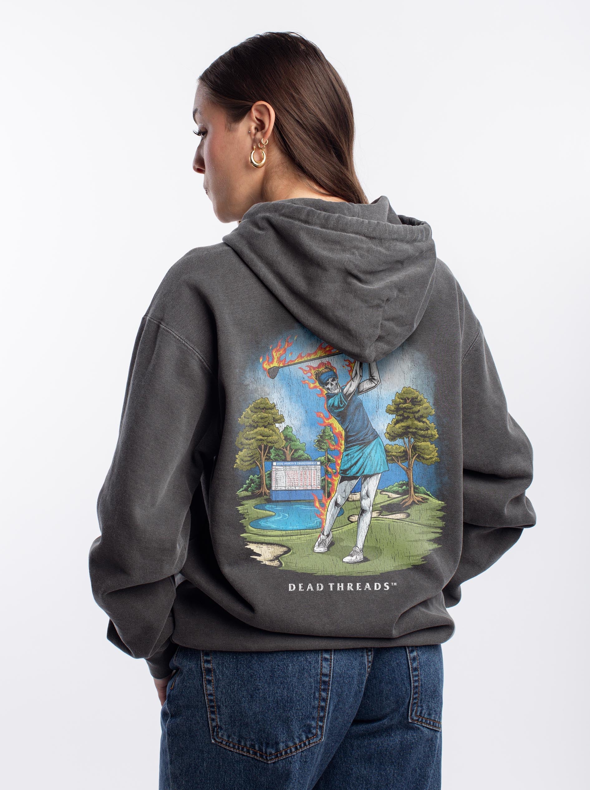 GOLF v4 “QUEEN OF THE COURSE” - “DT ESSENTIAL" HOODIE – Hoodie – Dead Threads Apparel