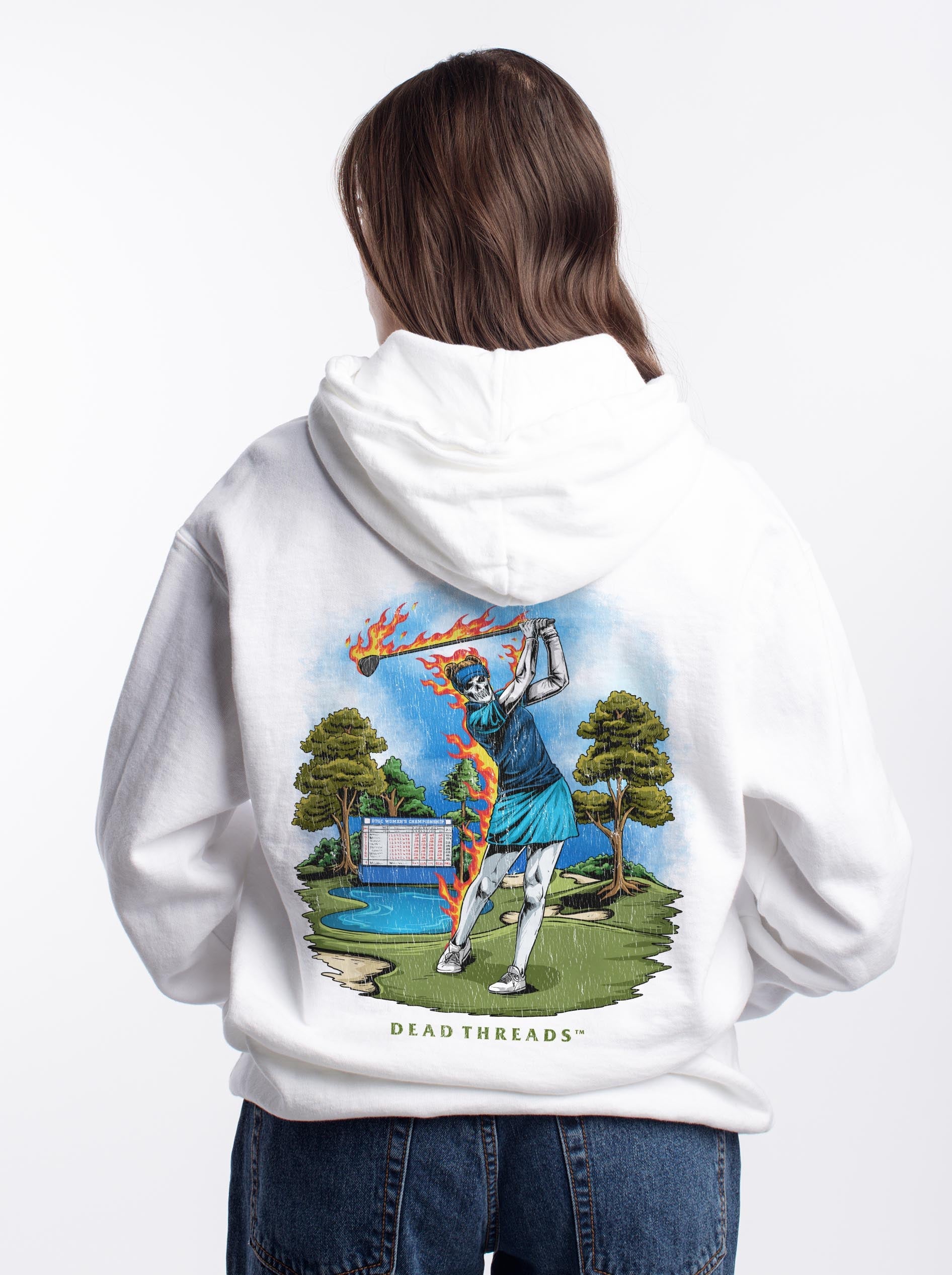 GOLF v4 “QUEEN OF THE COURSE” - “DT ESSENTIAL" HOODIE – Hoodie – Dead Threads Apparel