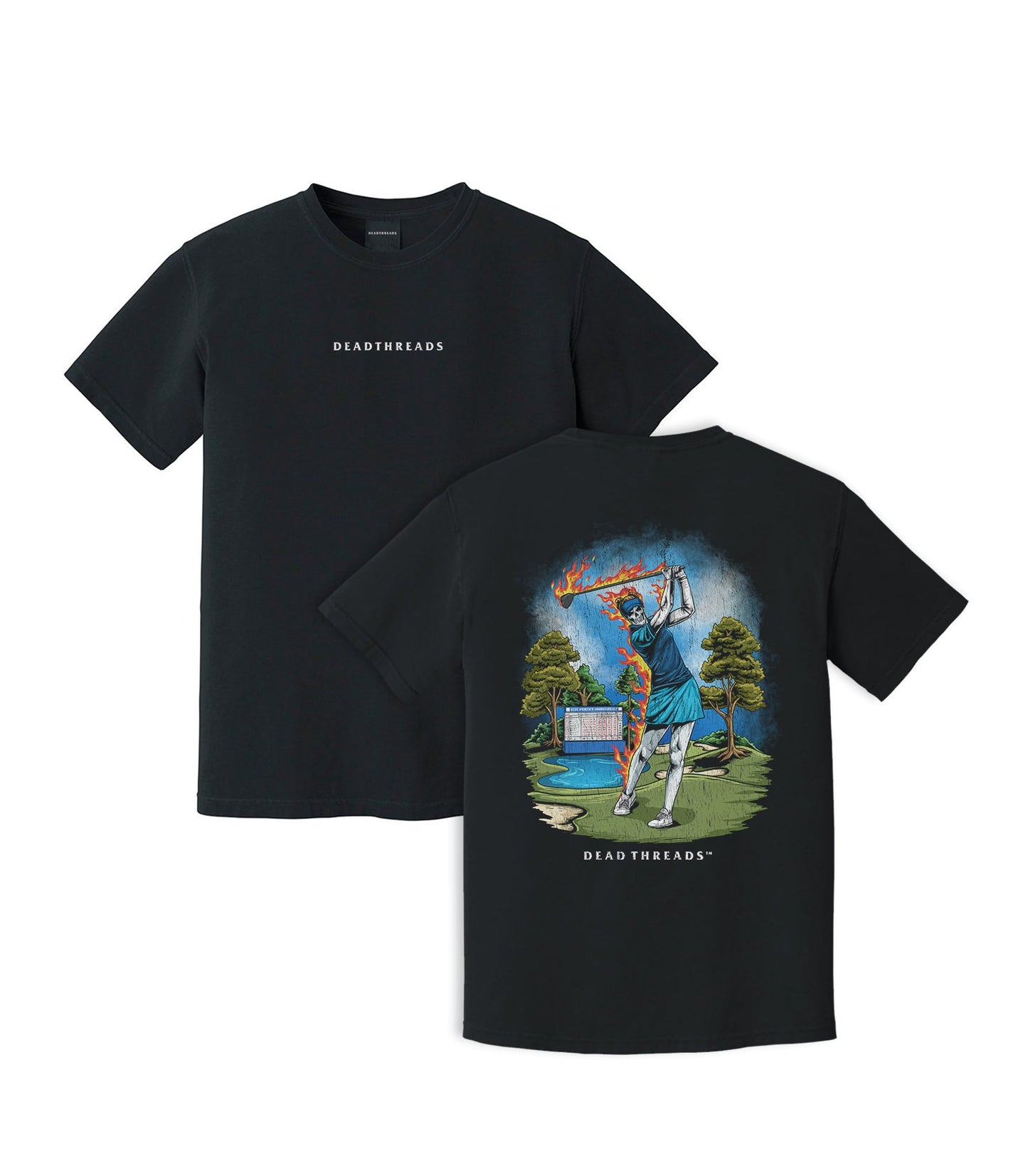 GOLF v4 “QUEEN OF THE COURSE” - “DT ESSENTIAL" PREMIUM T - SHIRT – T-Shirt – Dead Threads Apparel
