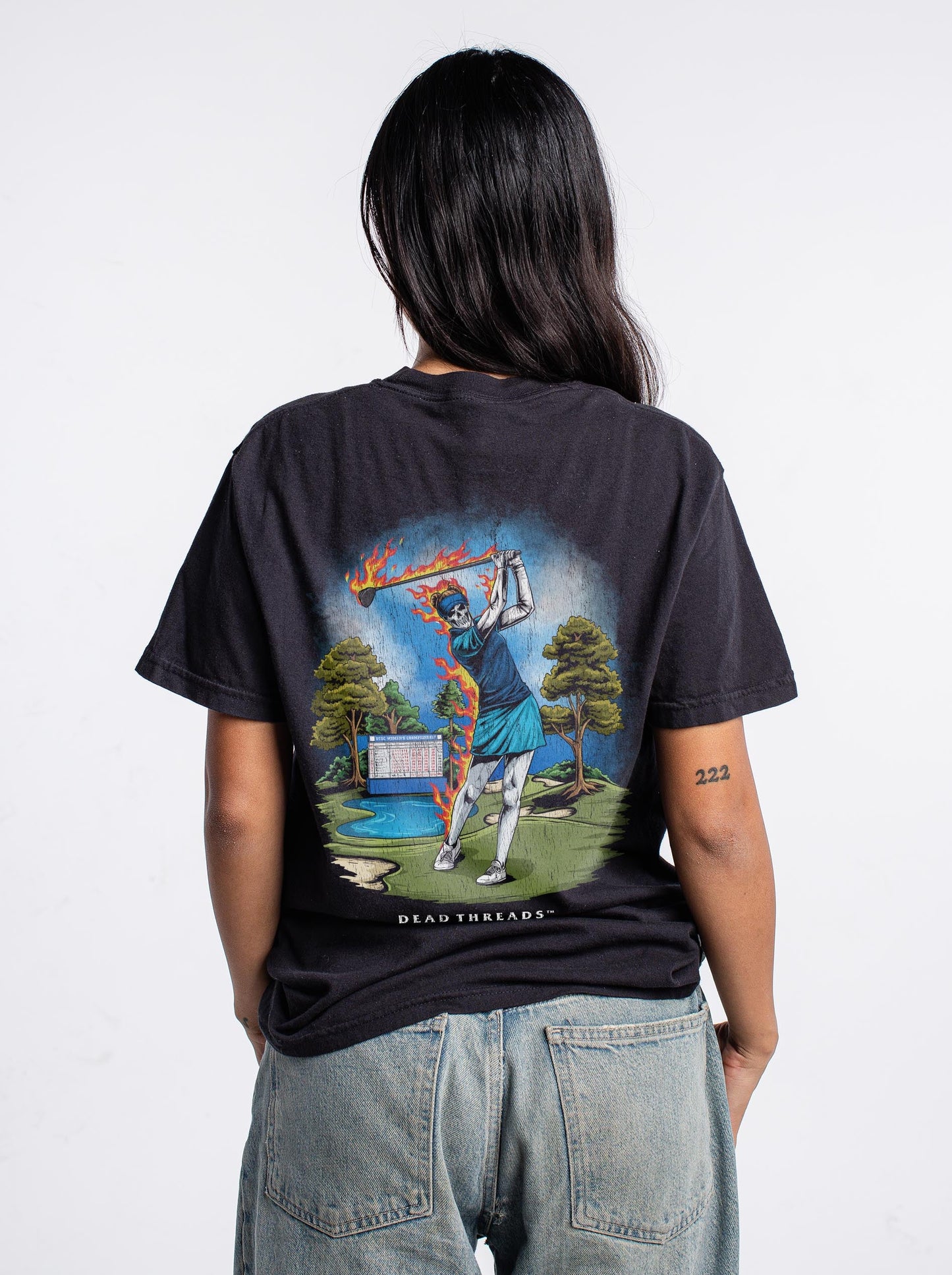 GOLF v4 “QUEEN OF THE COURSE” - “DT ESSENTIAL" PREMIUM T - SHIRT – T-Shirt – Dead Threads Apparel
