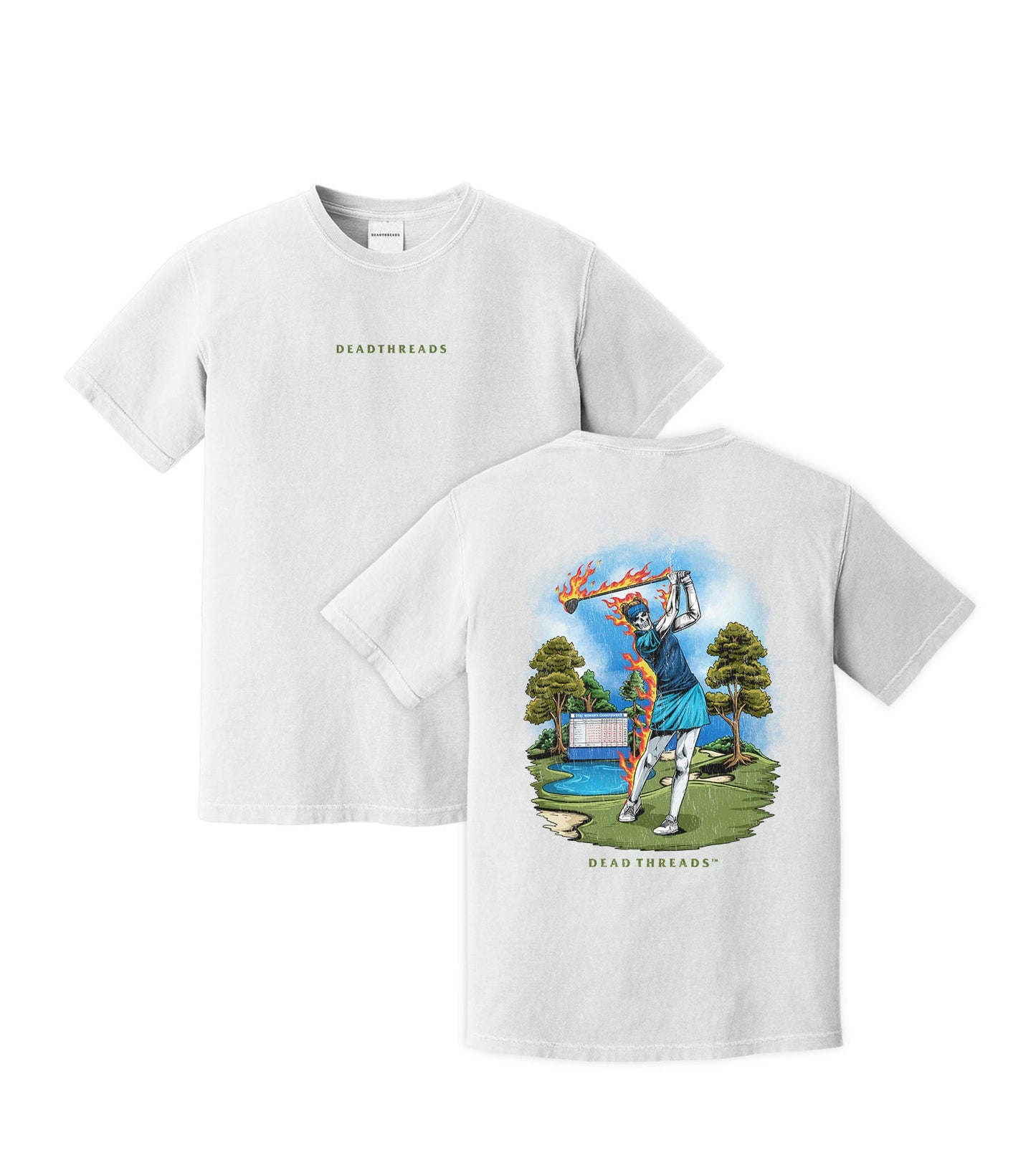 GOLF v4 “QUEEN OF THE COURSE” - “DT ESSENTIAL" PREMIUM T - SHIRT – T-Shirt – Dead Threads Apparel