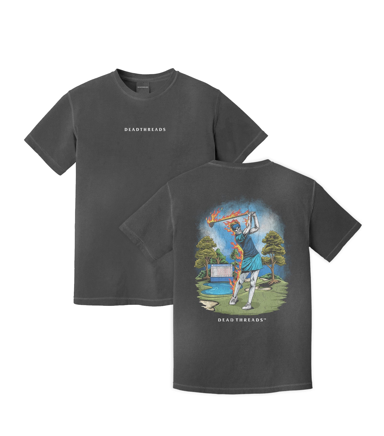 GOLF v4 “QUEEN OF THE COURSE” - “DT ESSENTIAL" PREMIUM T - SHIRT – T-Shirt – Dead Threads Apparel