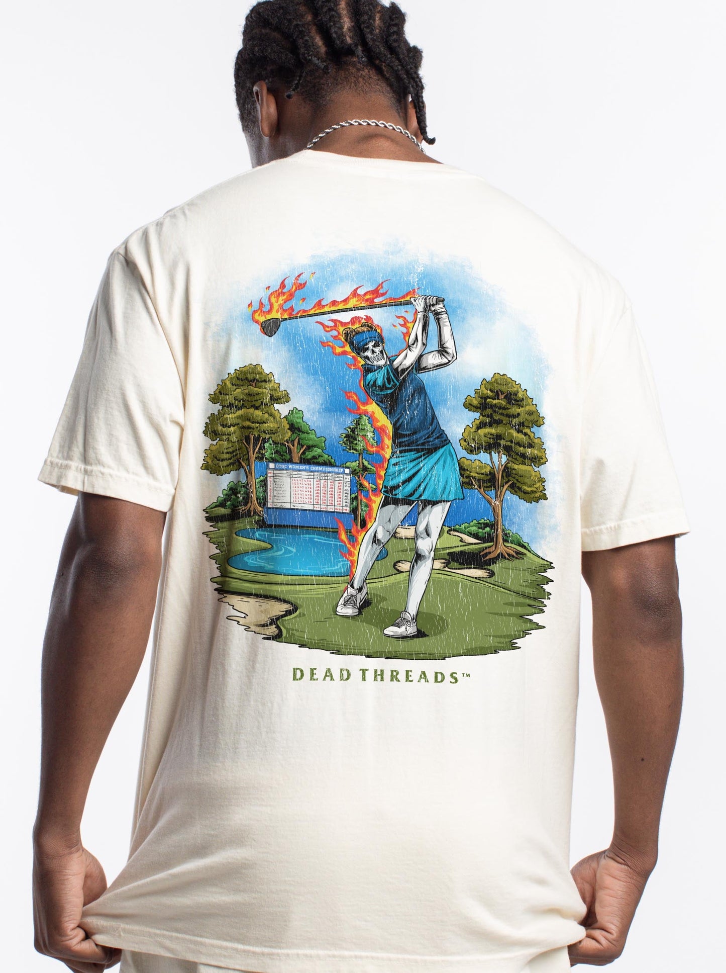 GOLF v4 “QUEEN OF THE COURSE” - “DT ESSENTIAL" PREMIUM T - SHIRT – T-Shirt – Dead Threads Apparel