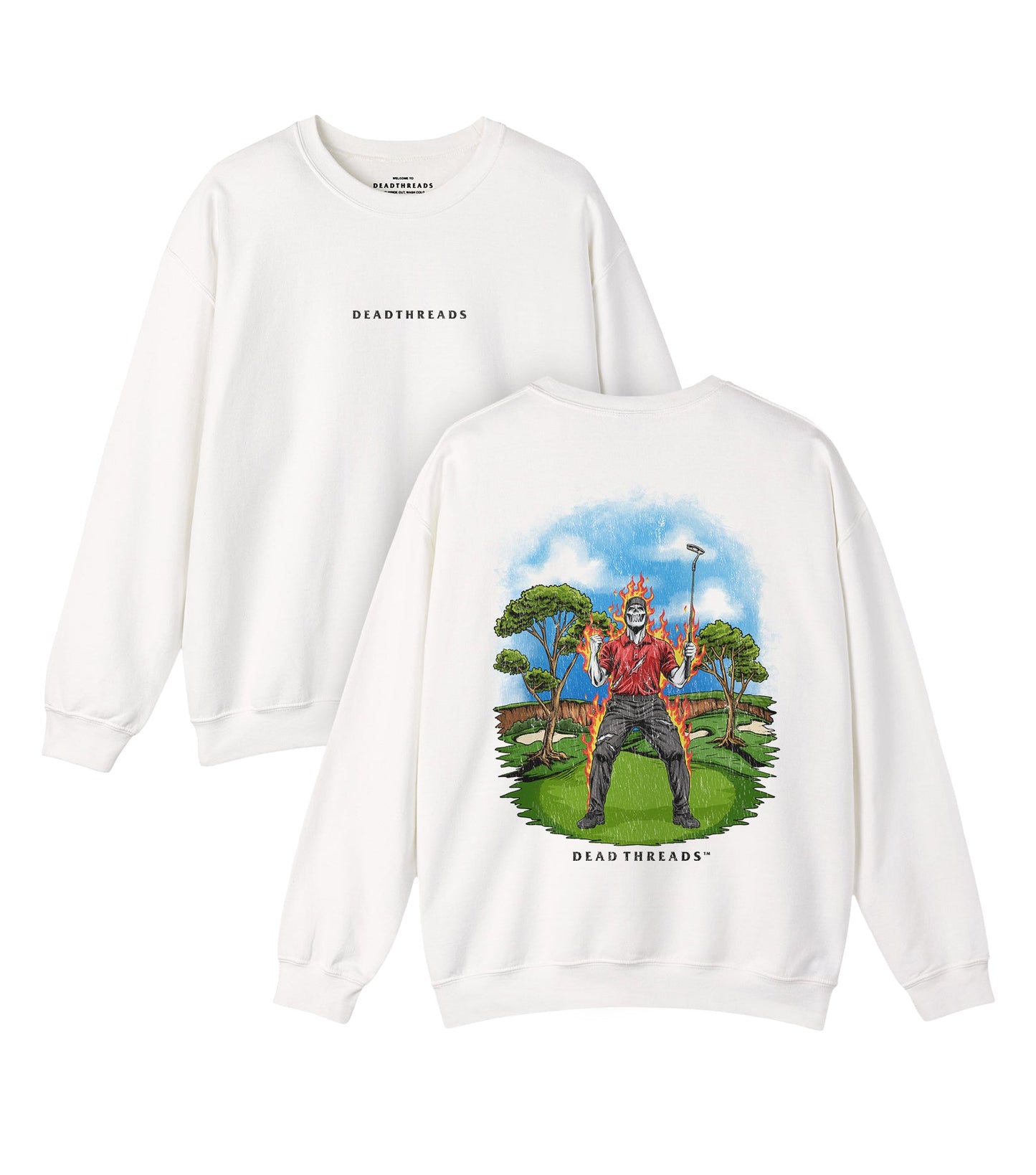 GOLF v5 “RED ROAR” - “DT ESSENTIAL" CREWNECK SWEATSHIRT – Sweatshirt – Dead Threads Apparel