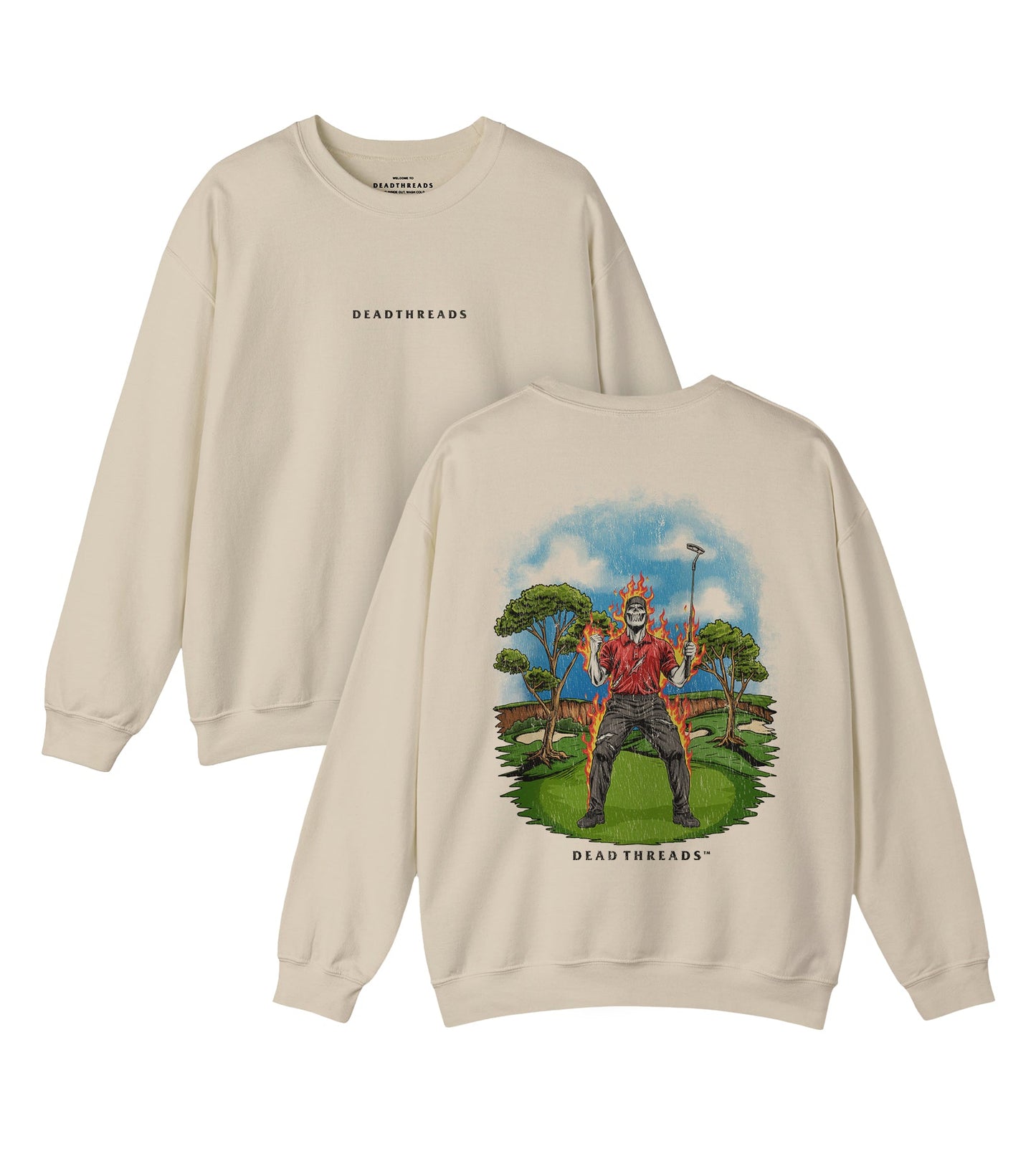 GOLF v5 “RED ROAR” - “DT ESSENTIAL" CREWNECK SWEATSHIRT – Sweatshirt – Dead Threads Apparel