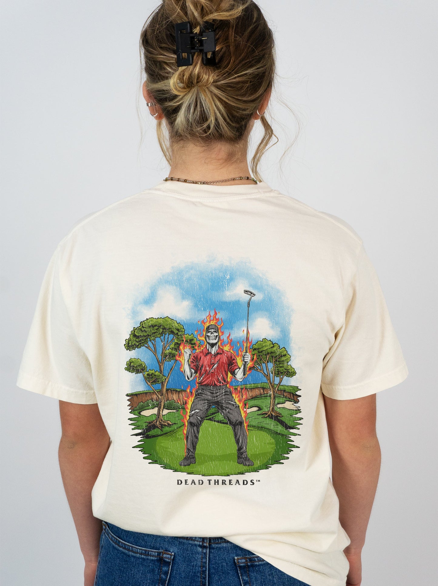 GOLF v5 “RED ROAR” - “DT ESSENTIAL" PREMIUM T - SHIRT – T-Shirt – Dead Threads Apparel