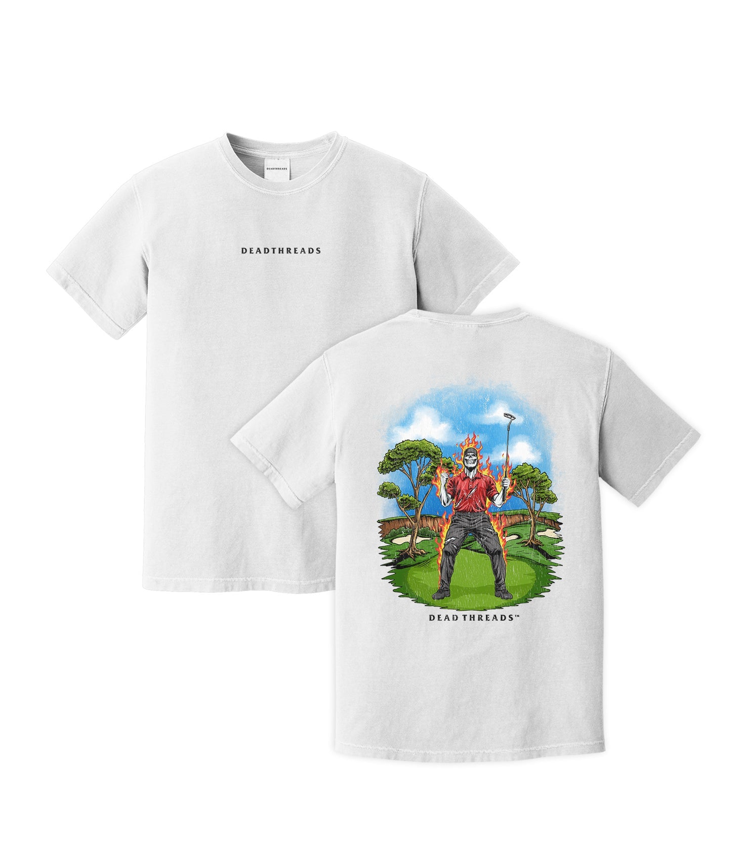 GOLF v5 “RED ROAR” - “DT ESSENTIAL" PREMIUM T - SHIRT – T-Shirt – Dead Threads Apparel