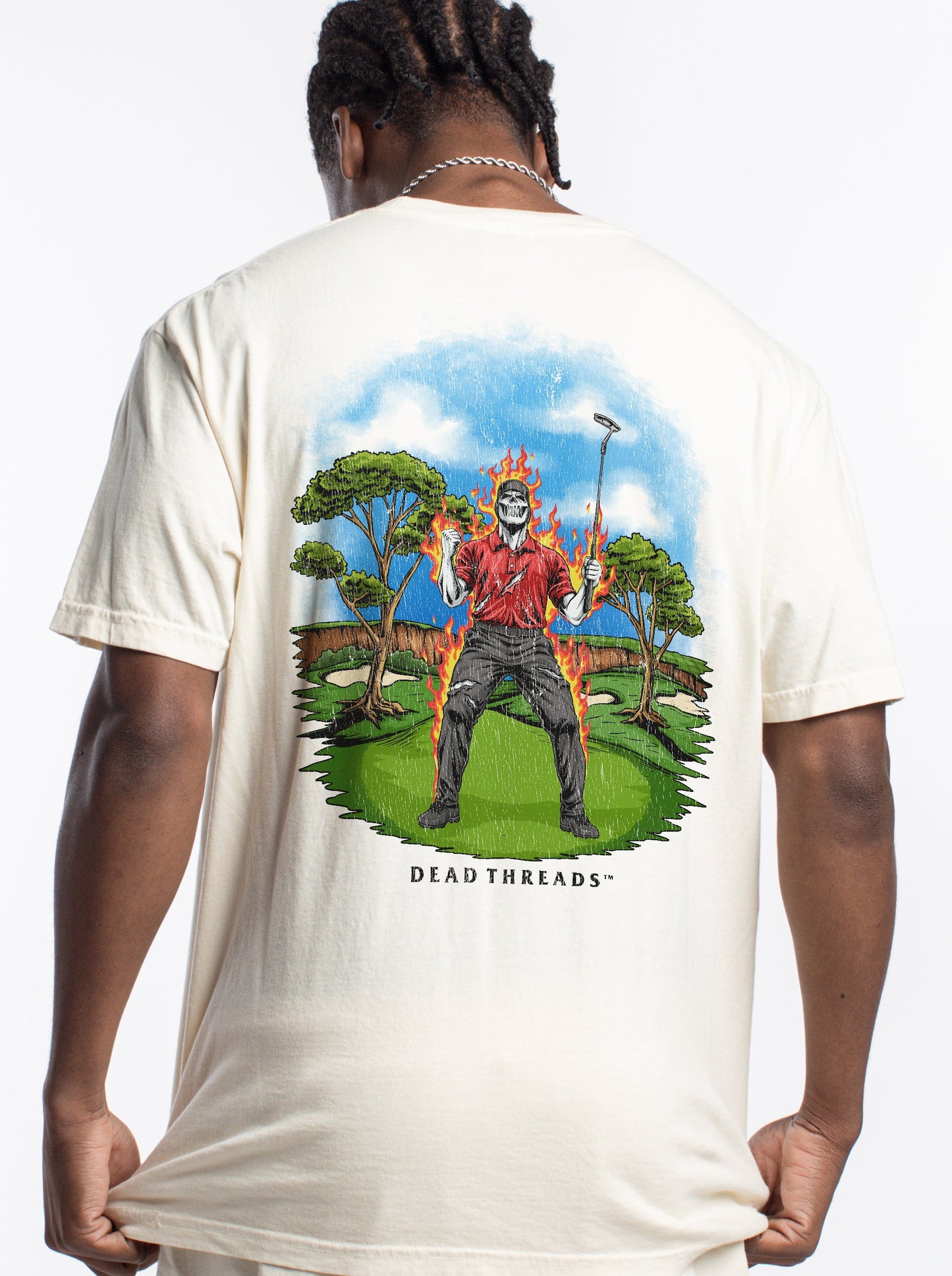 GOLF v5 “RED ROAR” - “DT ESSENTIAL" PREMIUM T - SHIRT – T-Shirt – Dead Threads Apparel