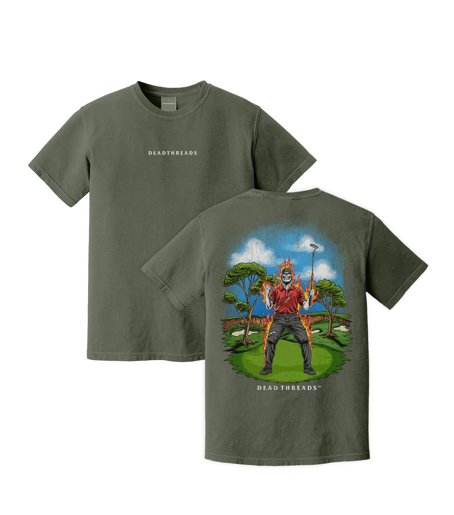 GOLF v5 “RED ROAR” - “DT ESSENTIAL" PREMIUM T - SHIRT – T-Shirt – Dead Threads Apparel