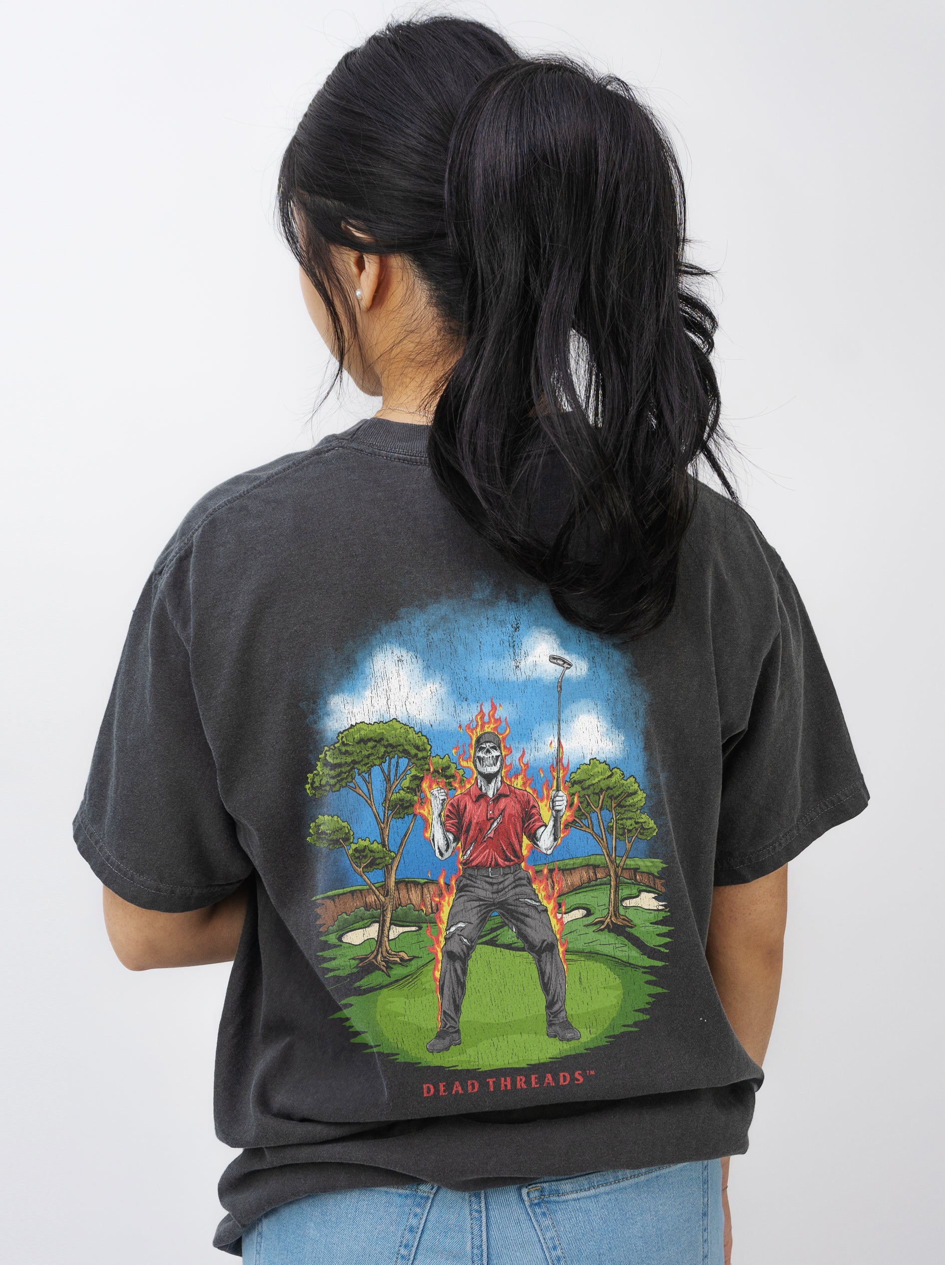 GOLF v5 “RED ROAR” - “DT ESSENTIAL" PREMIUM T - SHIRT – T-Shirt – Dead Threads Apparel