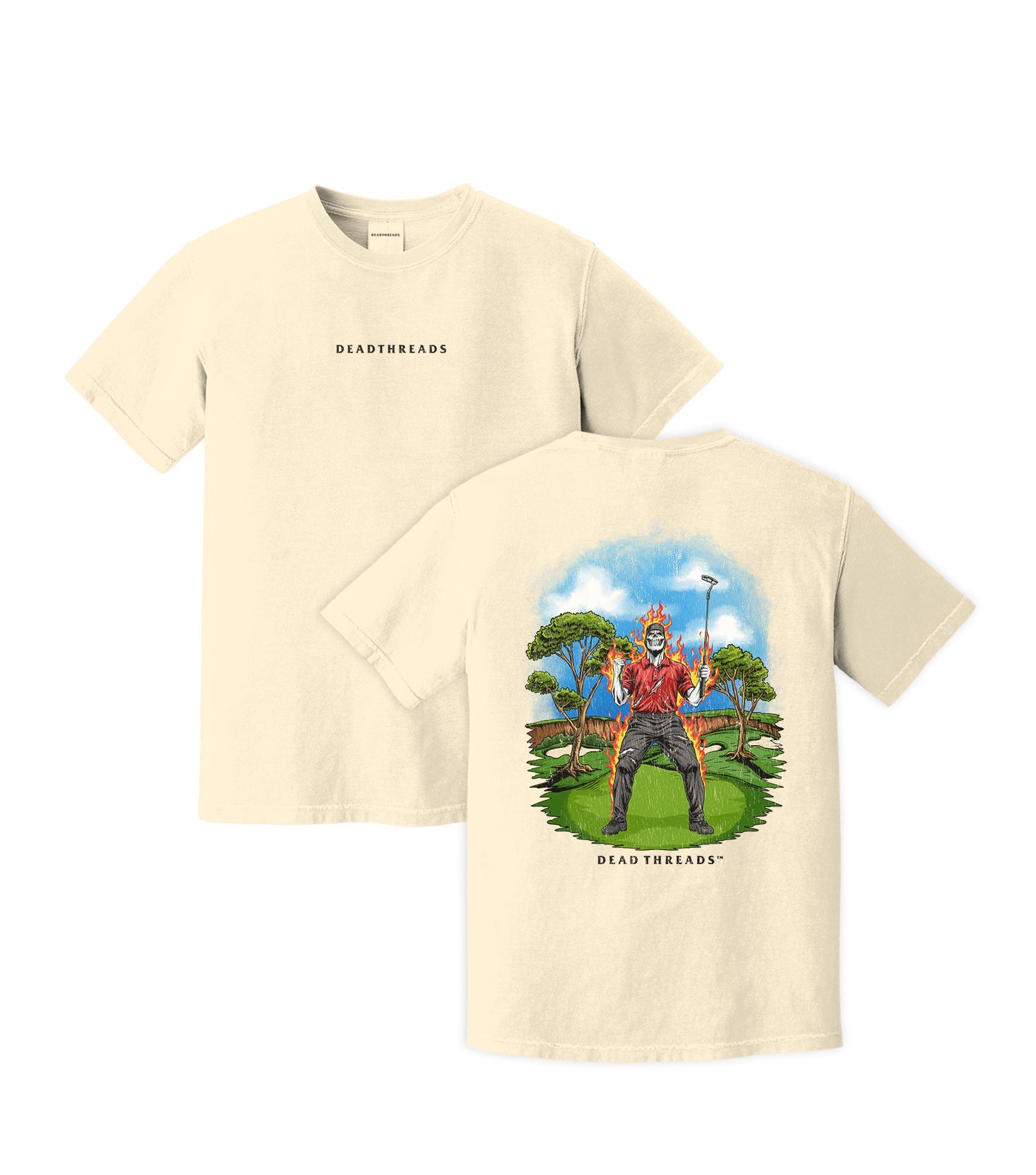GOLF v5 “RED ROAR” - “DT ESSENTIAL" PREMIUM T - SHIRT – T-Shirt – Dead Threads Apparel