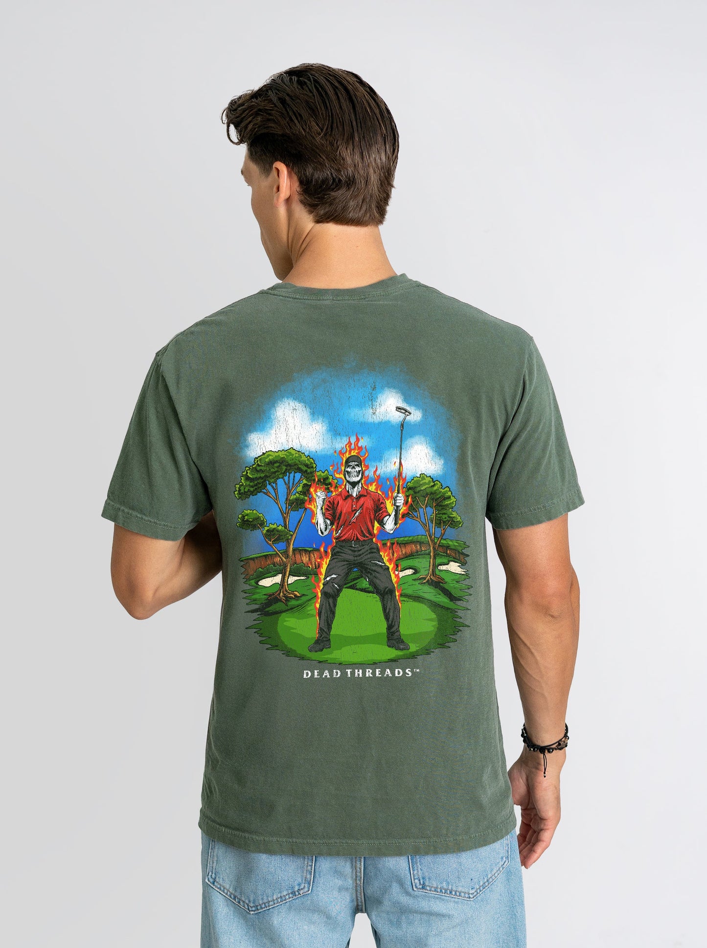 GOLF v5 “RED ROAR” - “DT ESSENTIAL" PREMIUM T - SHIRT – T-Shirt – Dead Threads Apparel