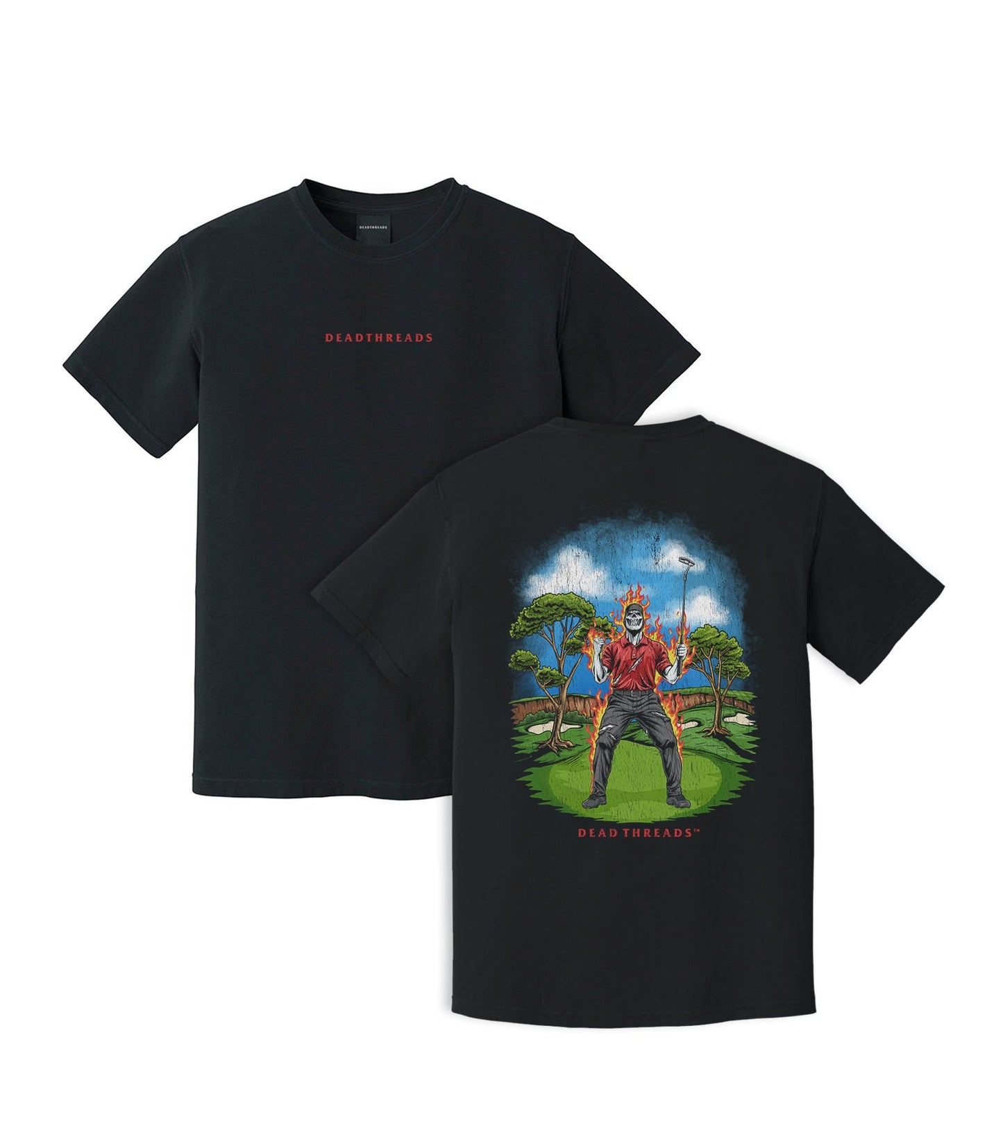 GOLF v5 “RED ROAR” - “DT ESSENTIAL" PREMIUM T - SHIRT – T-Shirt – Dead Threads Apparel