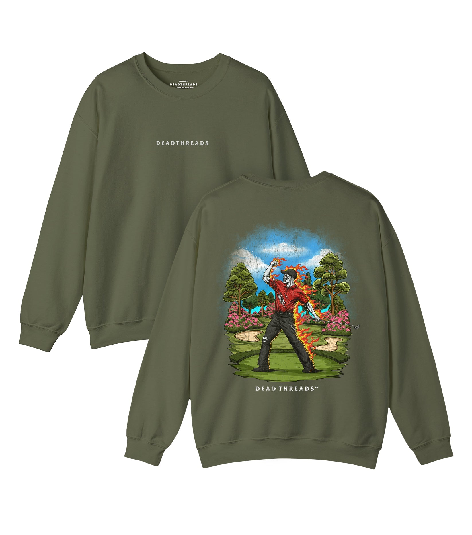 GOLF v5 “RED ROAR v2” - “DT ESSENTIAL" CREWNECK SWEATSHIRT – Sweatshirt – Dead Threads Apparel