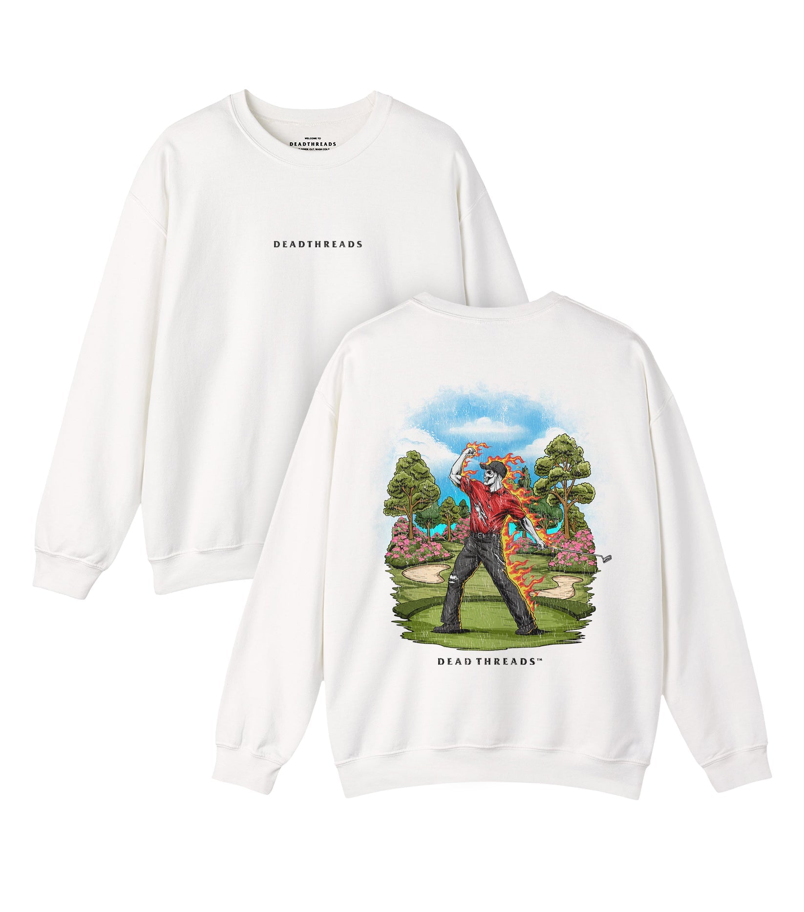 GOLF v5 “RED ROAR v2” - “DT ESSENTIAL" CREWNECK SWEATSHIRT – Sweatshirt – Dead Threads Apparel