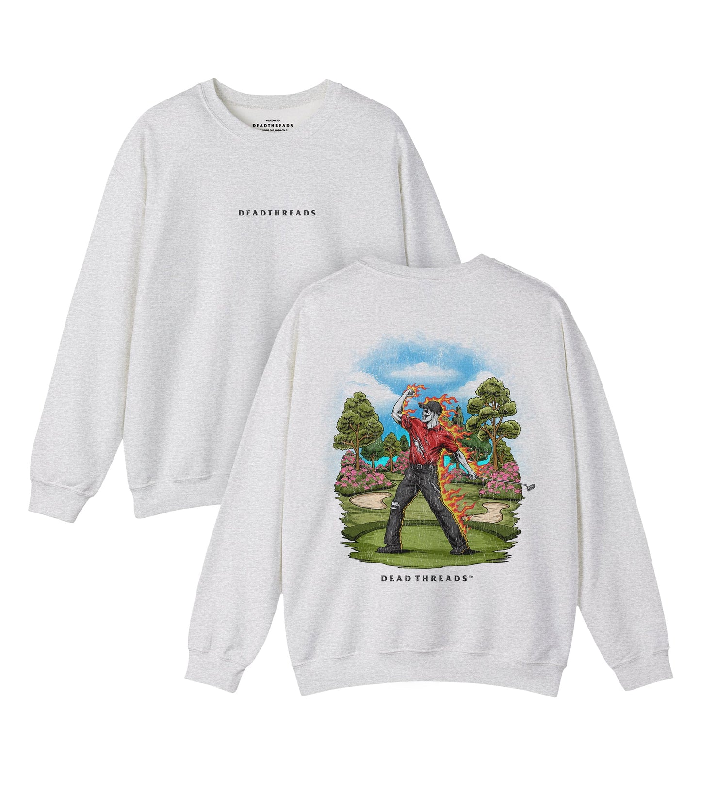 GOLF v5 “RED ROAR v2” - “DT ESSENTIAL" CREWNECK SWEATSHIRT – Sweatshirt – Dead Threads Apparel
