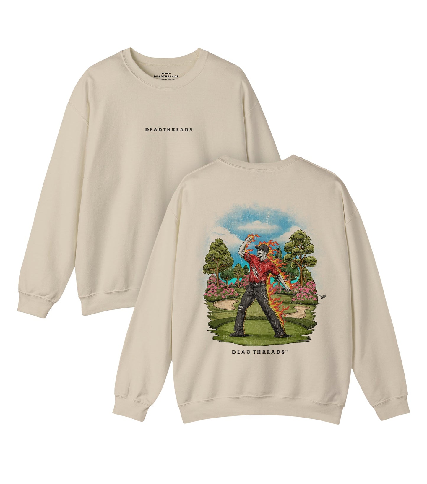 GOLF v5 “RED ROAR v2” - “DT ESSENTIAL" CREWNECK SWEATSHIRT – Sweatshirt – Dead Threads Apparel