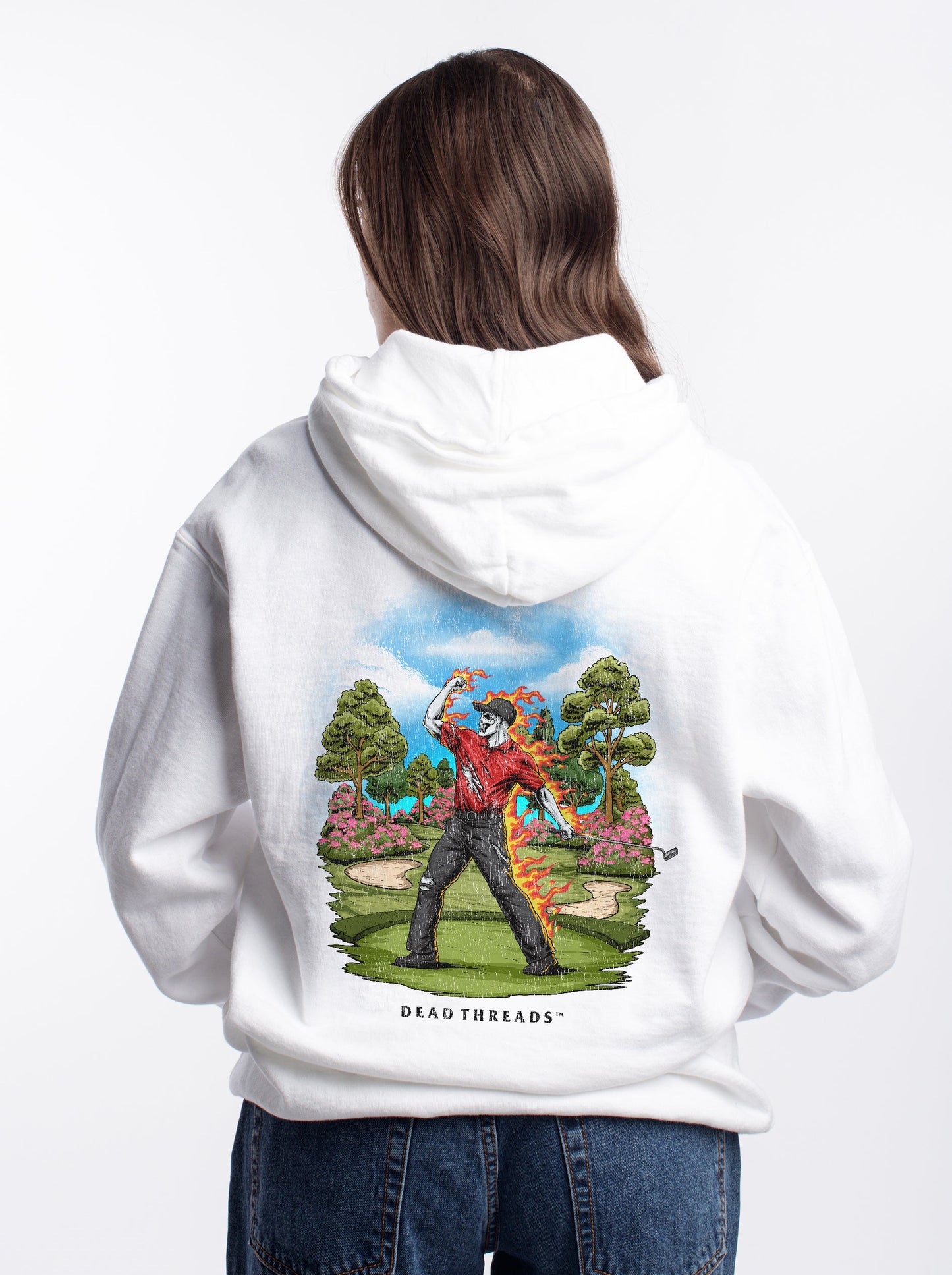 GOLF v5 “RED ROAR v2” - “DT ESSENTIAL" HOODIE – Hoodie – Dead Threads Apparel