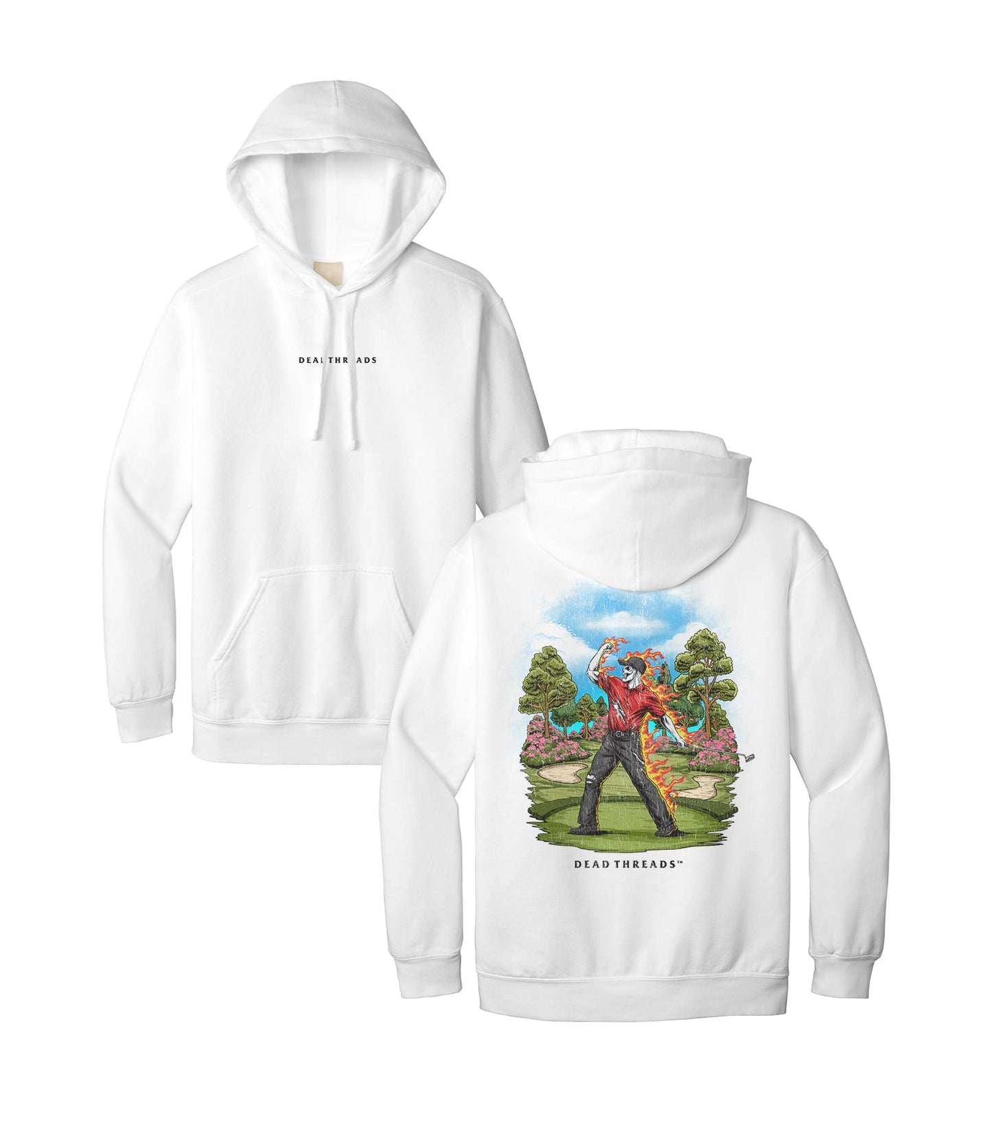 GOLF v5 “RED ROAR v2” - “DT ESSENTIAL" HOODIE – Hoodie – Dead Threads Apparel