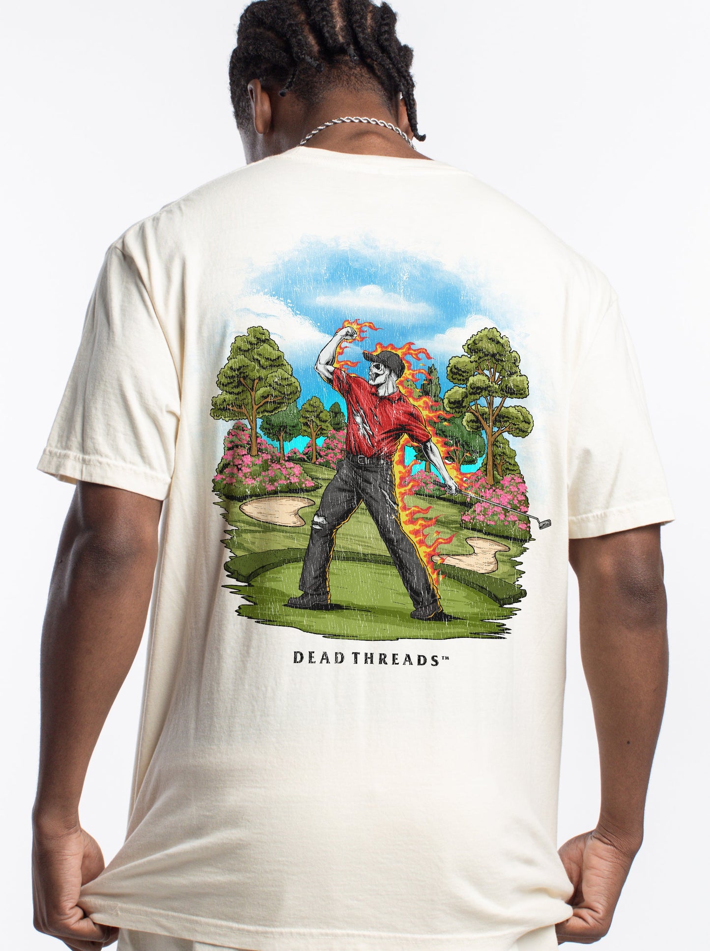 GOLF v5 “RED ROAR v2” - “DT ESSENTIAL" PREMIUM T - SHIRT – T-Shirt – Dead Threads Apparel