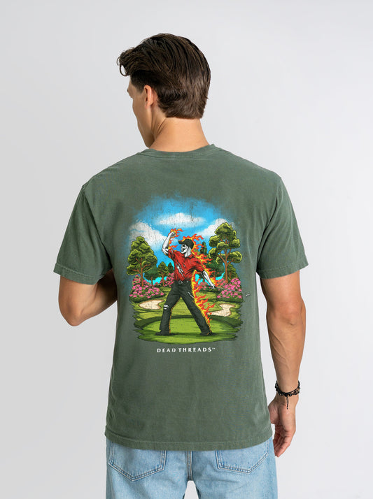 GOLF v5 “RED ROAR v2” - “DT ESSENTIAL" PREMIUM T - SHIRT – T-Shirt – Dead Threads Apparel