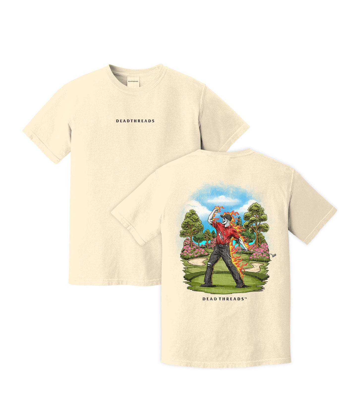 GOLF v5 “RED ROAR v2” - “DT ESSENTIAL" PREMIUM T - SHIRT – T-Shirt – Dead Threads Apparel