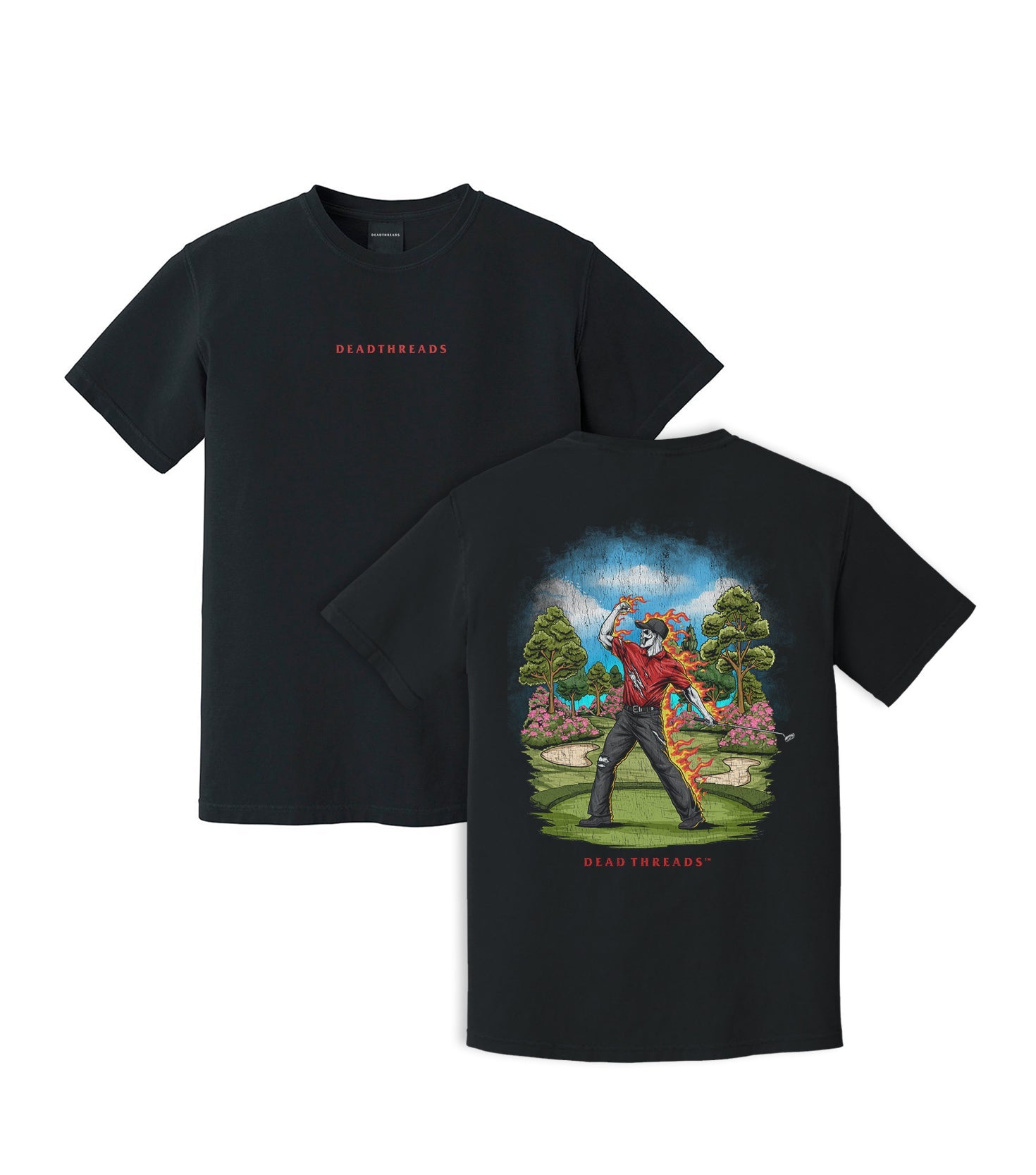 GOLF v5 “RED ROAR v2” - “DT ESSENTIAL" PREMIUM T - SHIRT – T-Shirt – Dead Threads Apparel