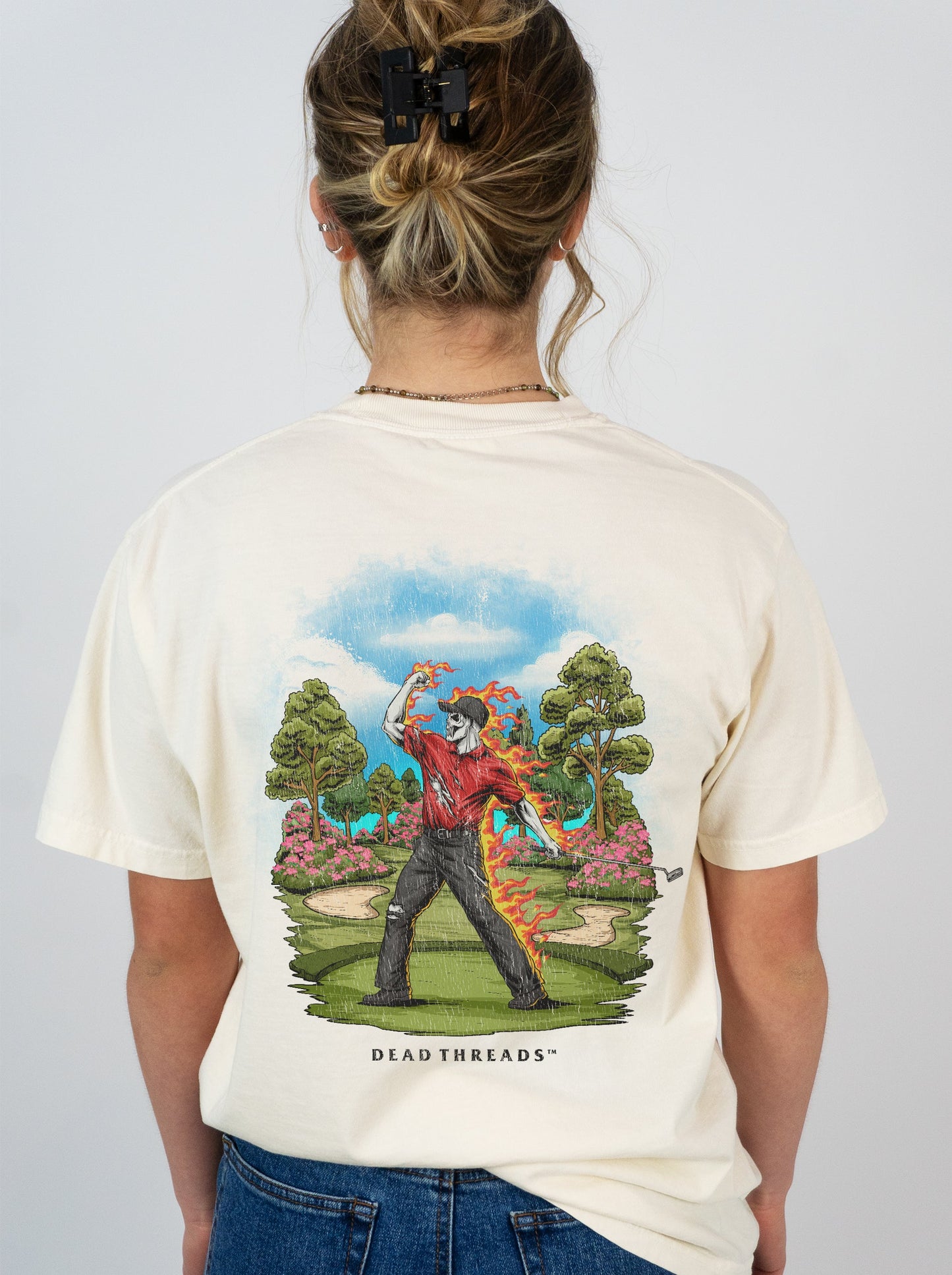 GOLF v5 “RED ROAR v2” - “DT ESSENTIAL" PREMIUM T - SHIRT – T-Shirt – Dead Threads Apparel