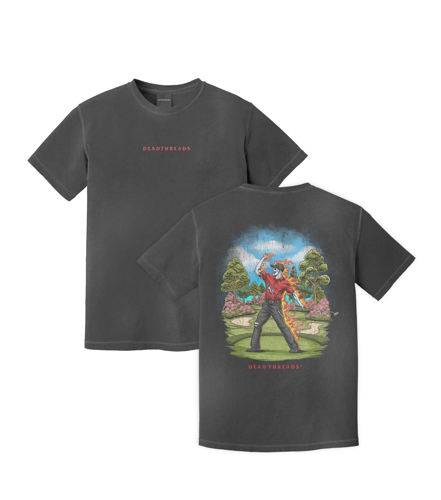 GOLF v5 “RED ROAR v2” - “DT ESSENTIAL" PREMIUM T - SHIRT – T-Shirt – Dead Threads Apparel