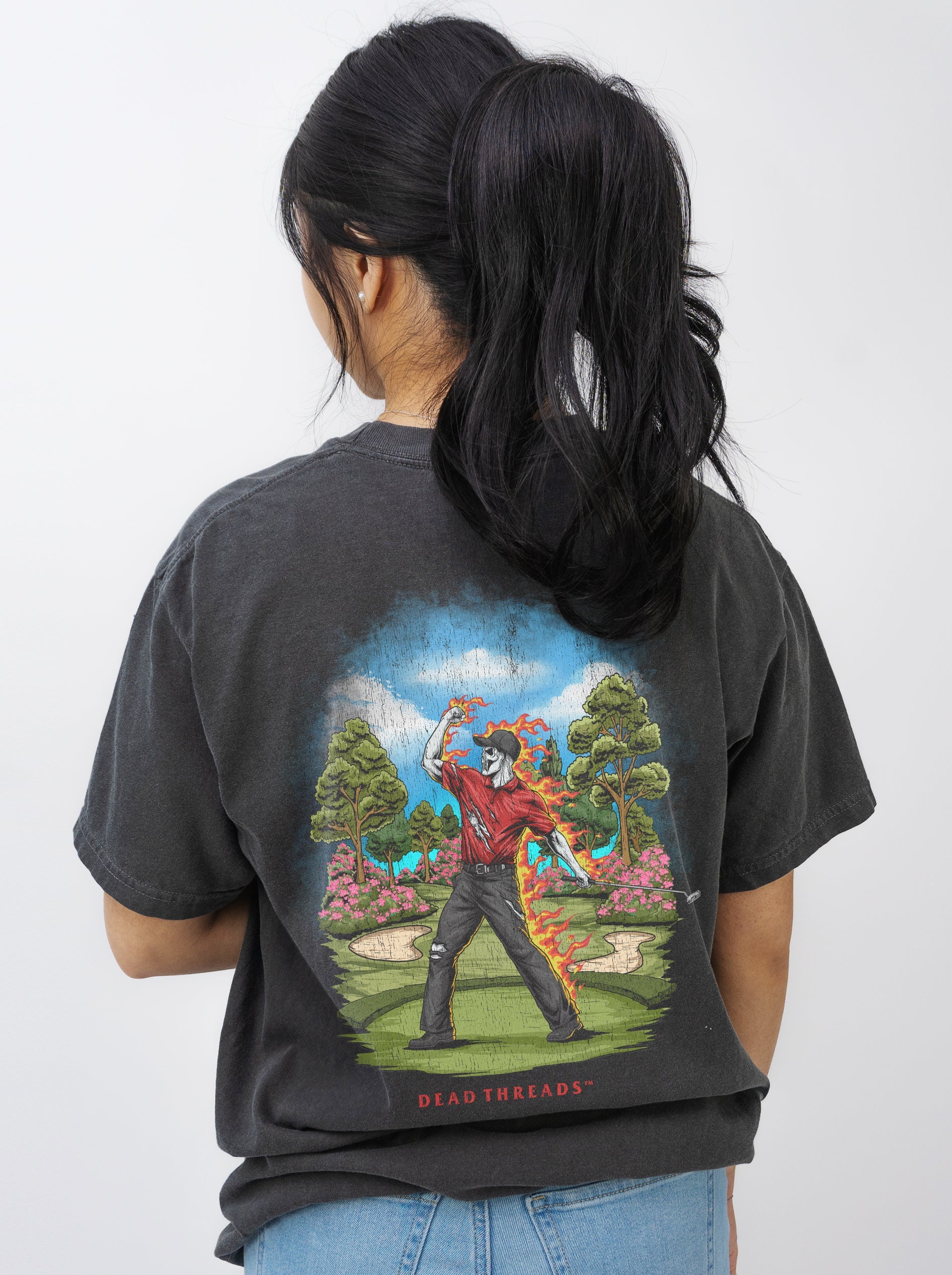GOLF v5 “RED ROAR v2” - “DT ESSENTIAL" PREMIUM T - SHIRT – T-Shirt – Dead Threads Apparel