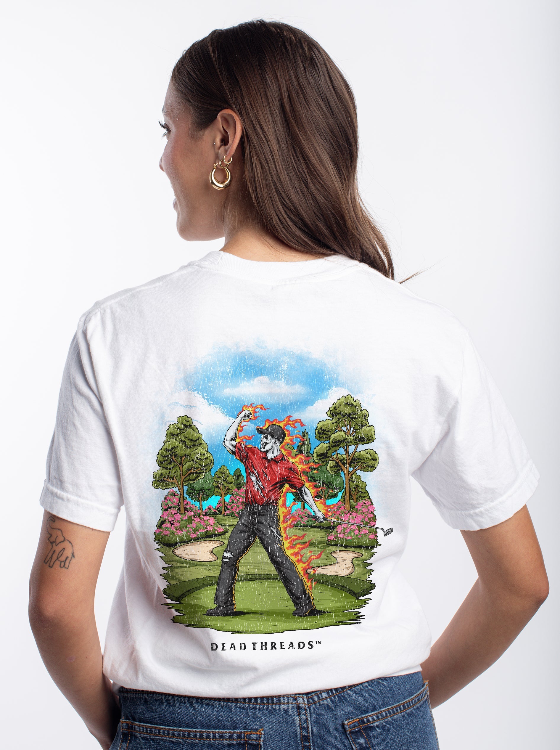 GOLF v5 “RED ROAR v2” - “DT ESSENTIAL" PREMIUM T - SHIRT – T-Shirt – Dead Threads Apparel