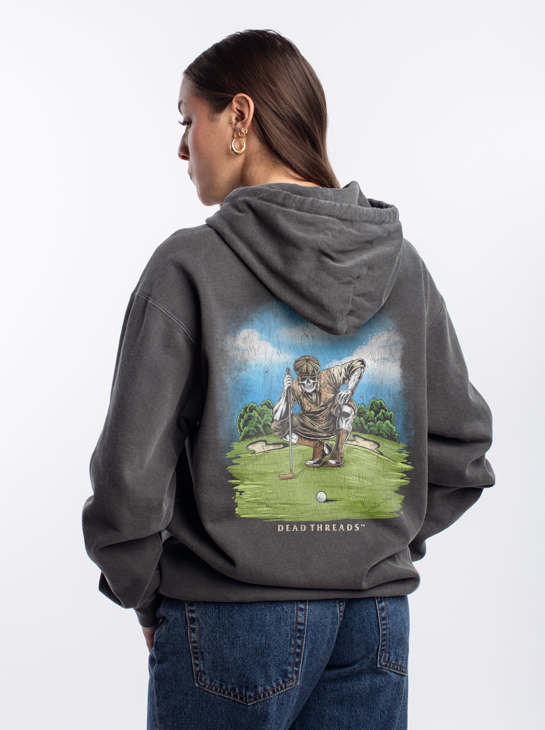 GOLF v6 "PUTT TO REST" - “DT ESSENTIAL" HOODIE – Hoodie – Dead Threads Apparel