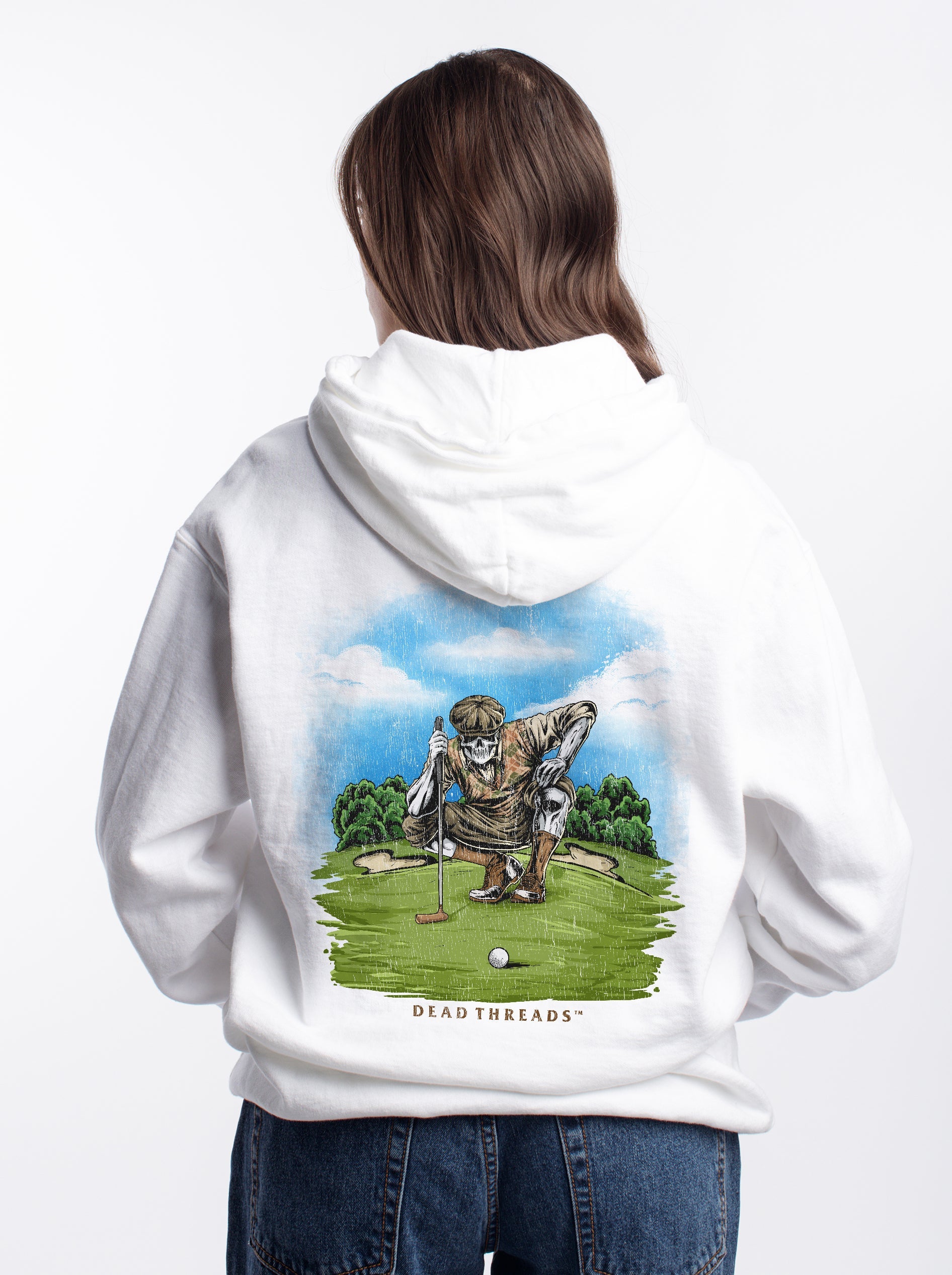 GOLF v6 "PUTT TO REST" - “DT ESSENTIAL" HOODIE – Hoodie – Dead Threads Apparel