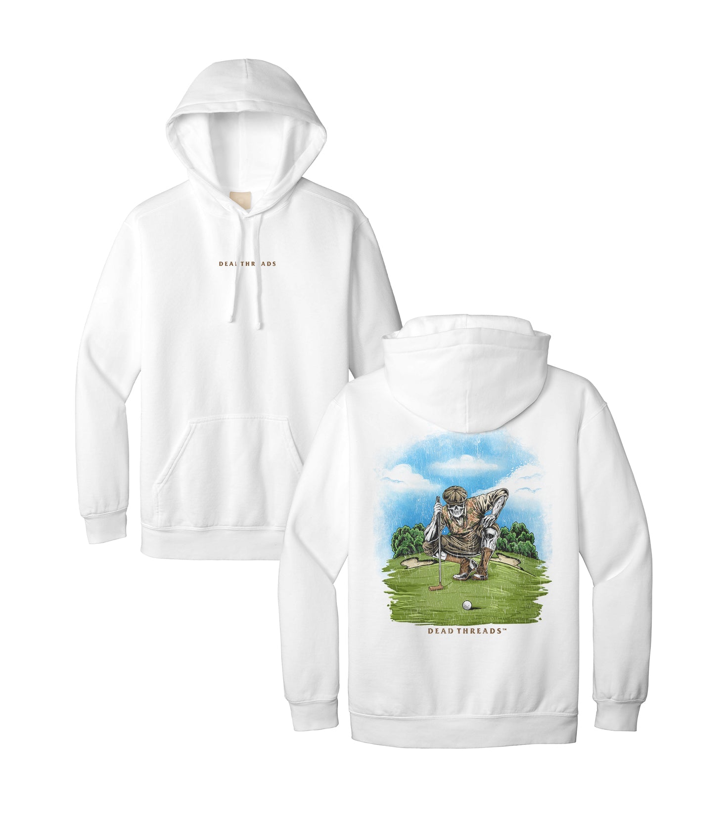 GOLF v6 "PUTT TO REST" - “DT ESSENTIAL" HOODIE – Hoodie – Dead Threads Apparel