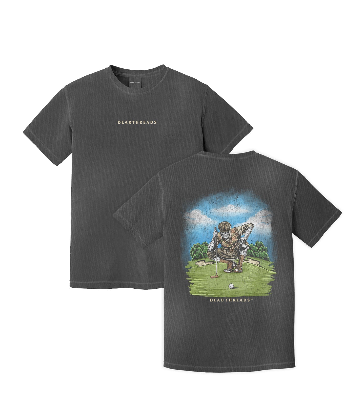 GOLF v6 "PUTT TO REST" - “DT ESSENTIAL" PREMIUM T - SHIRT – T-Shirt – Dead Threads Apparel