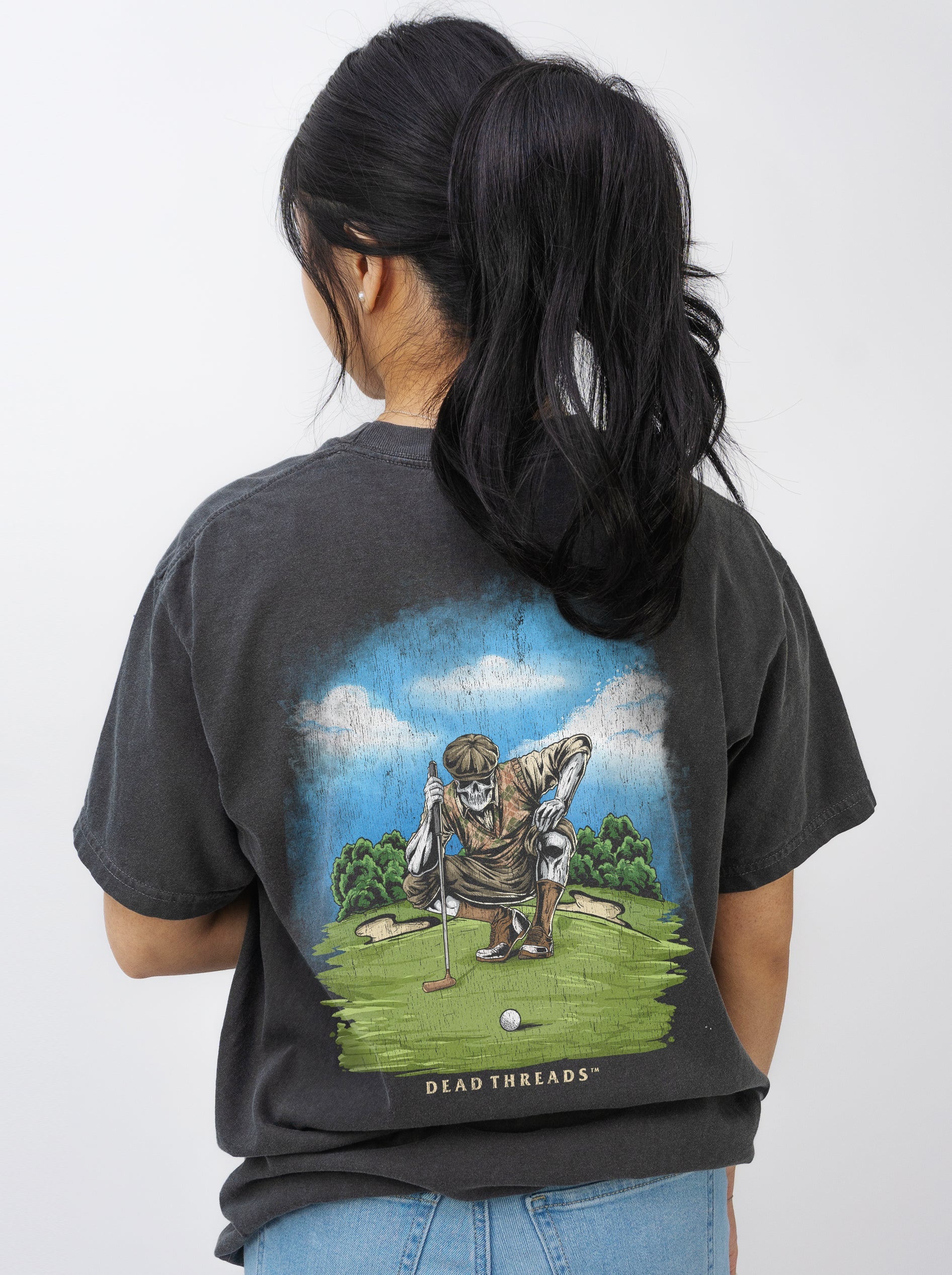 GOLF v6 "PUTT TO REST" - “DT ESSENTIAL" PREMIUM T - SHIRT – T-Shirt – Dead Threads Apparel