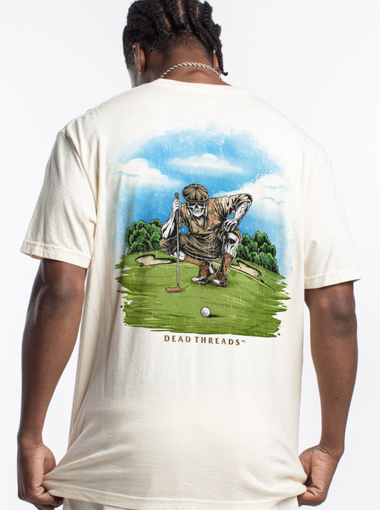 GOLF v6 "PUTT TO REST" - “DT ESSENTIAL" PREMIUM T - SHIRT – T-Shirt – Dead Threads Apparel
