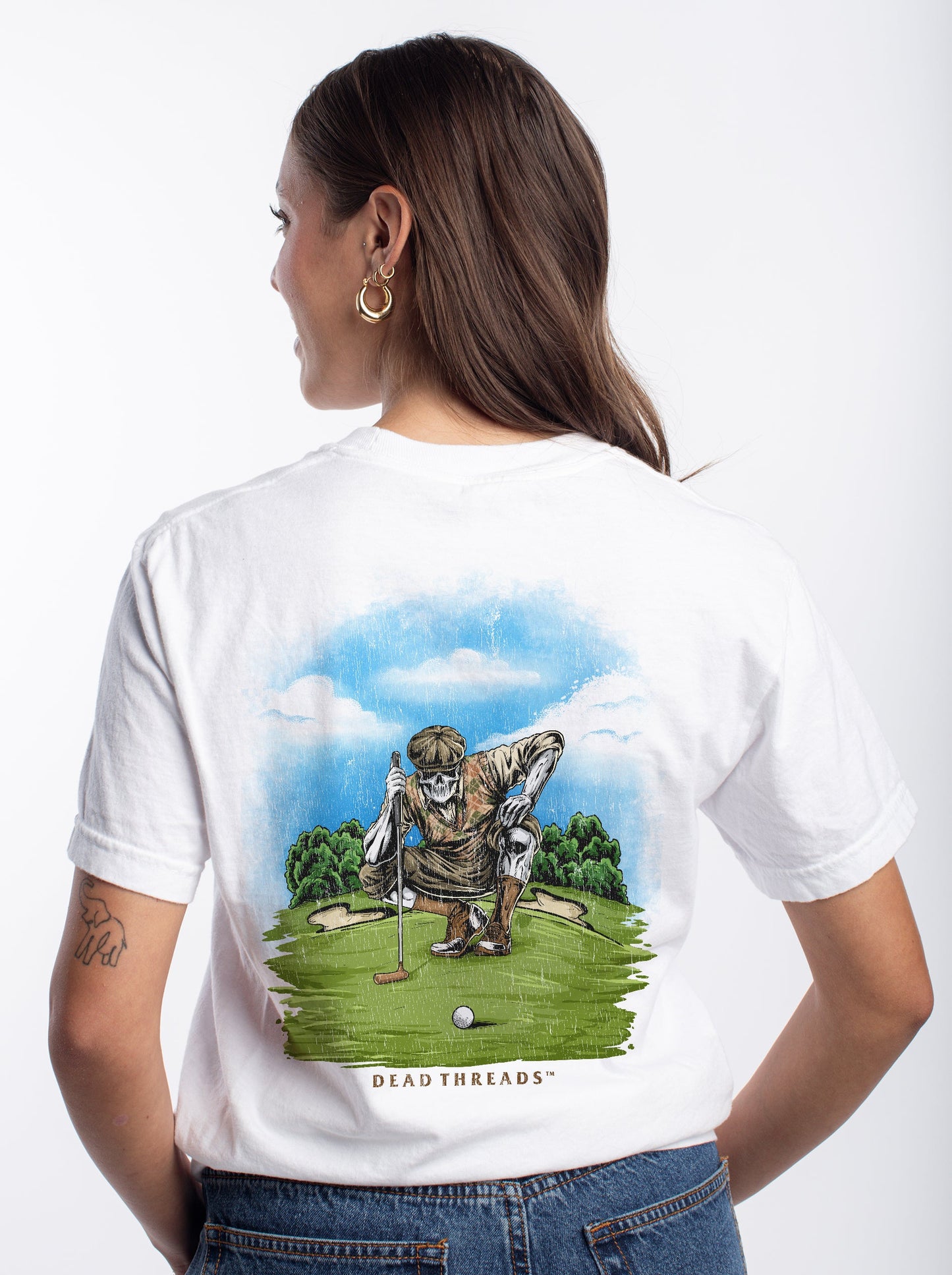 GOLF v6 "PUTT TO REST" - “DT ESSENTIAL" PREMIUM T - SHIRT – T-Shirt – Dead Threads Apparel