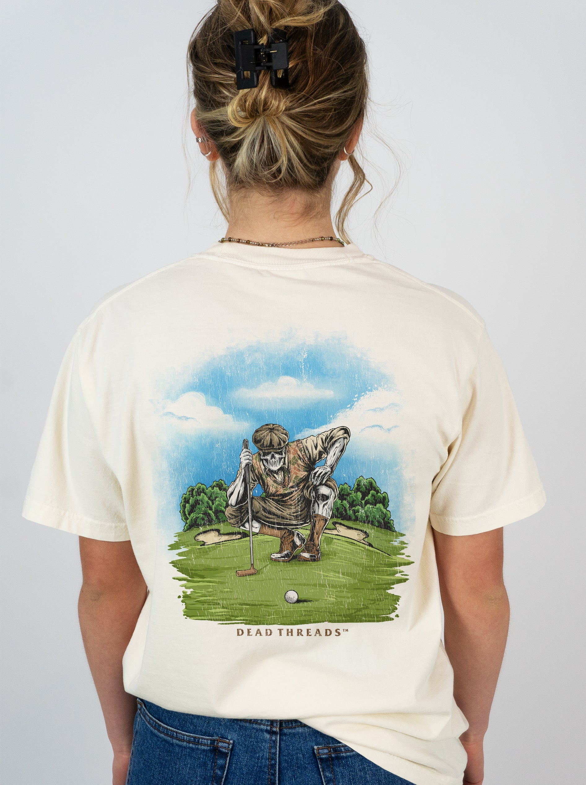 GOLF v6 "PUTT TO REST" - “DT ESSENTIAL" PREMIUM T - SHIRT – T-Shirt – Dead Threads Apparel