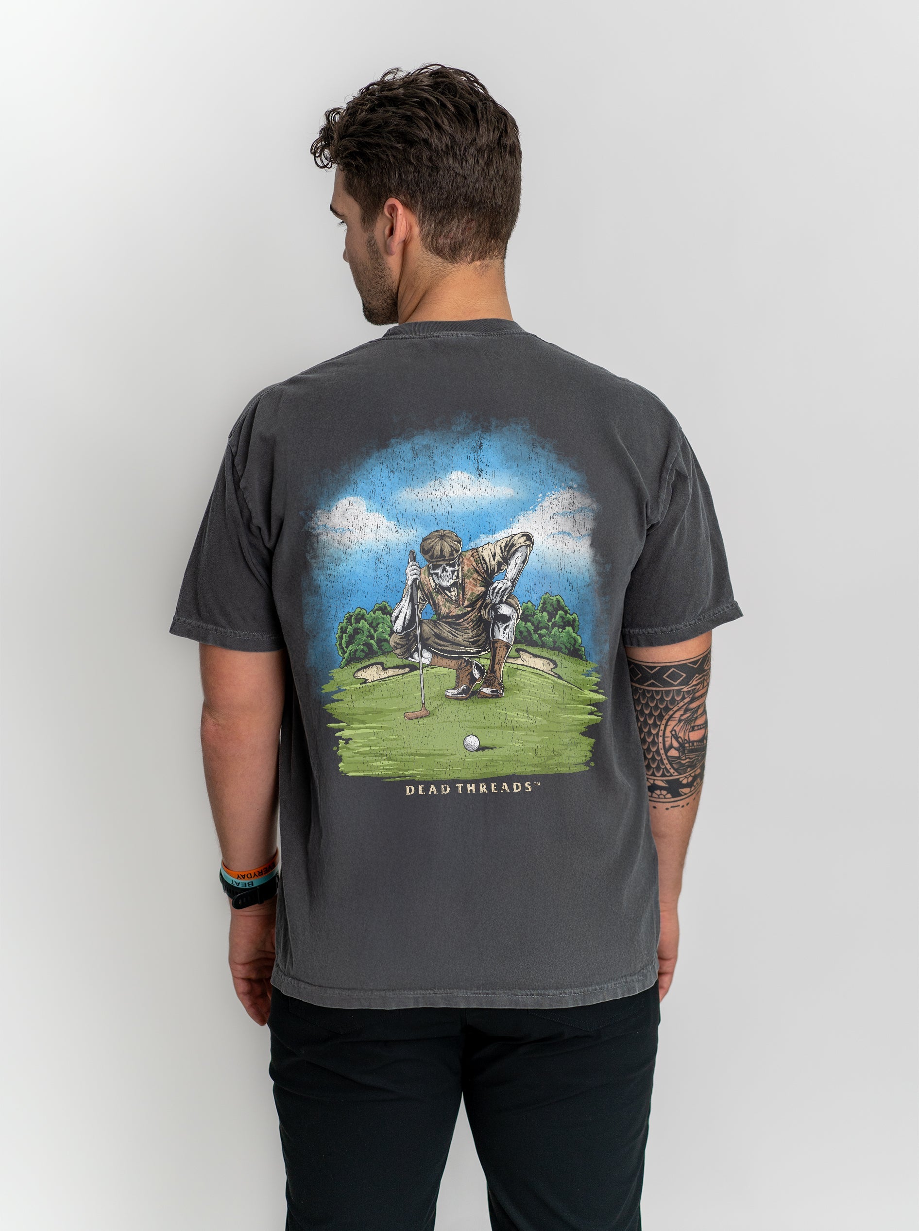 GOLF v6 "PUTT TO REST" - “DT ESSENTIAL" PREMIUM T - SHIRT – T-Shirt – Dead Threads Apparel
