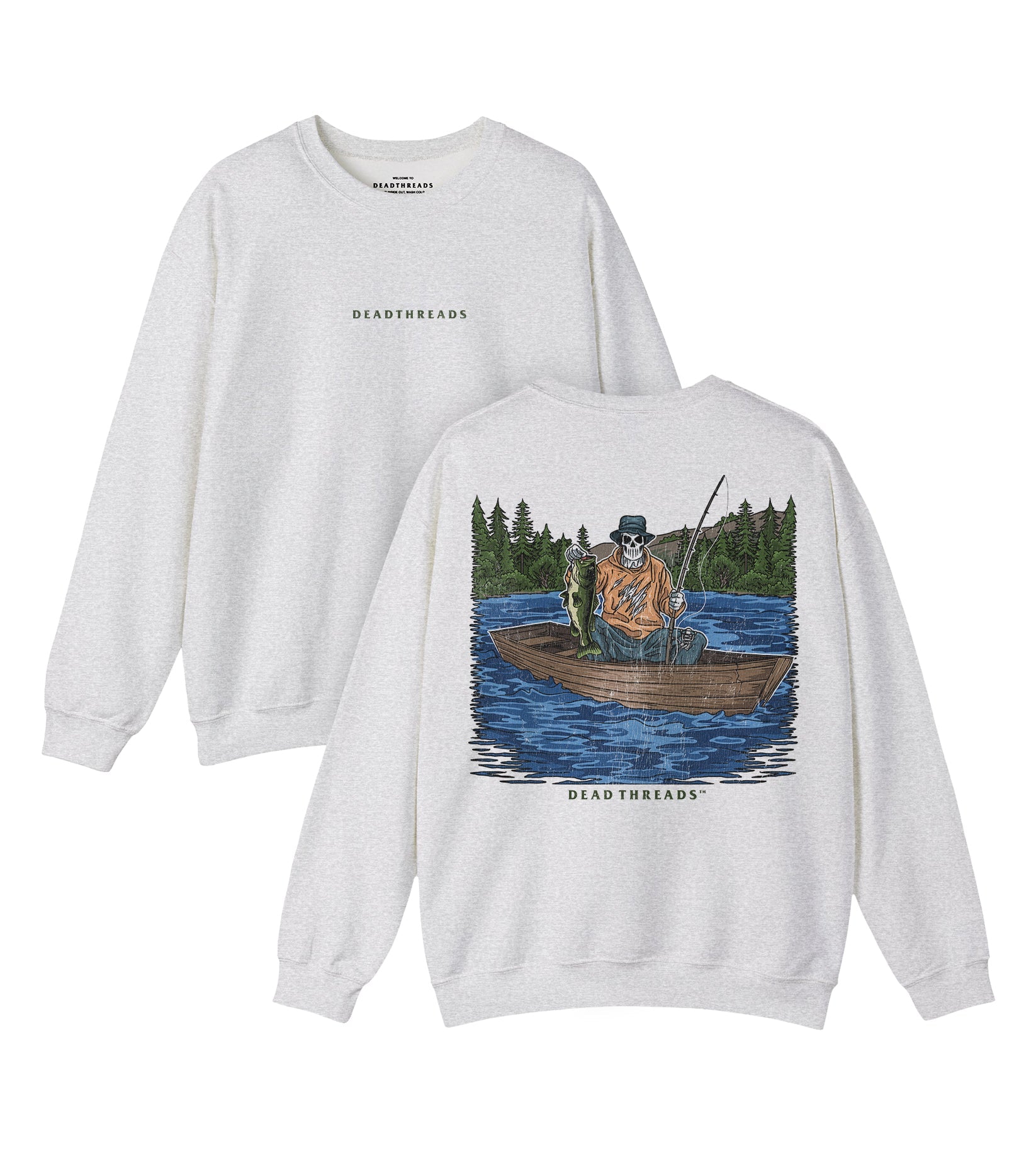 GONE FISHIN - “DT ESSENTIAL" CREWNECK SWEATSHIRT – Sweatshirt – Dead Threads Apparel