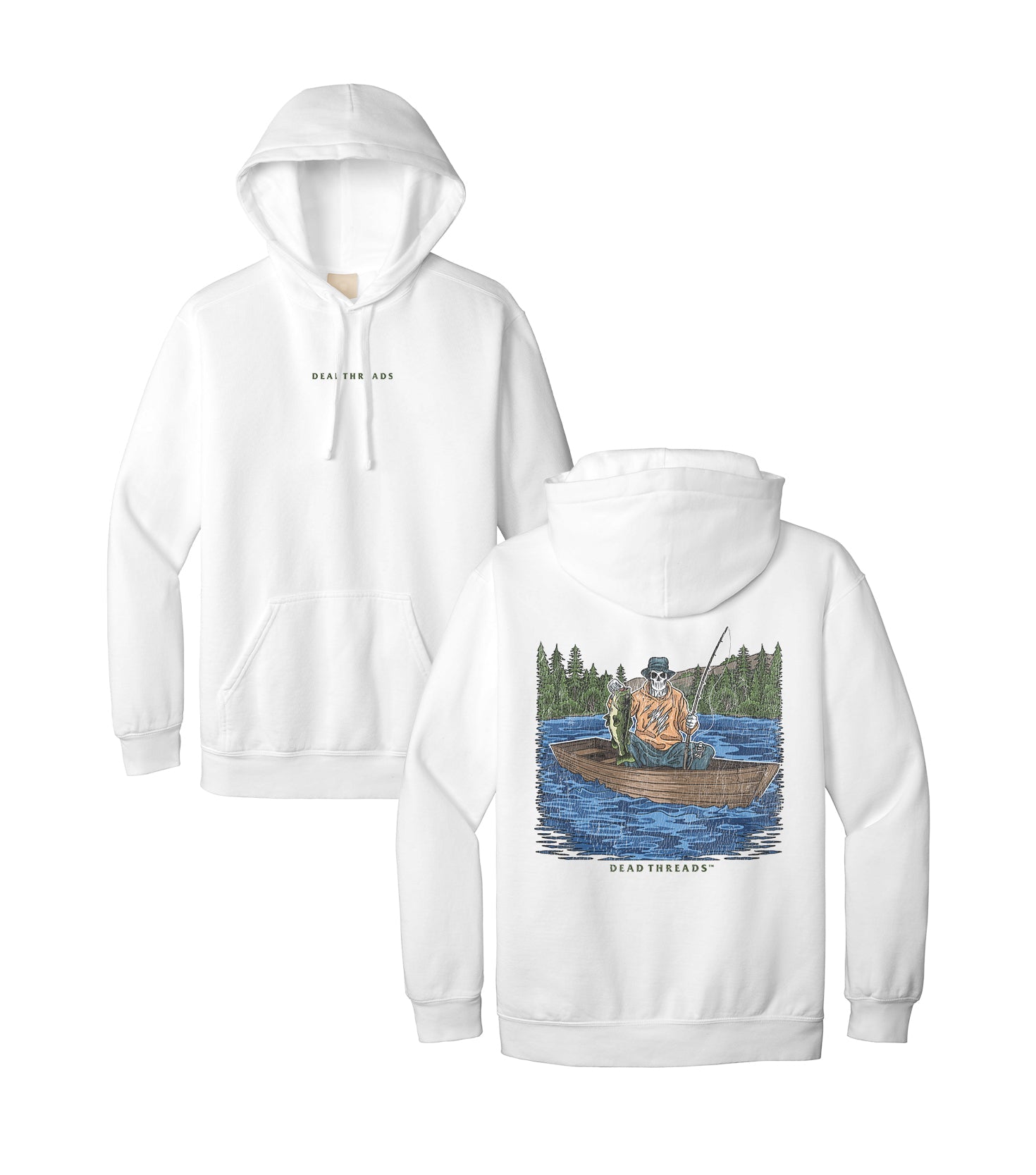 GONE FISHIN - “DT ESSENTIAL" HOODIE – Hoodie – Dead Threads Apparel