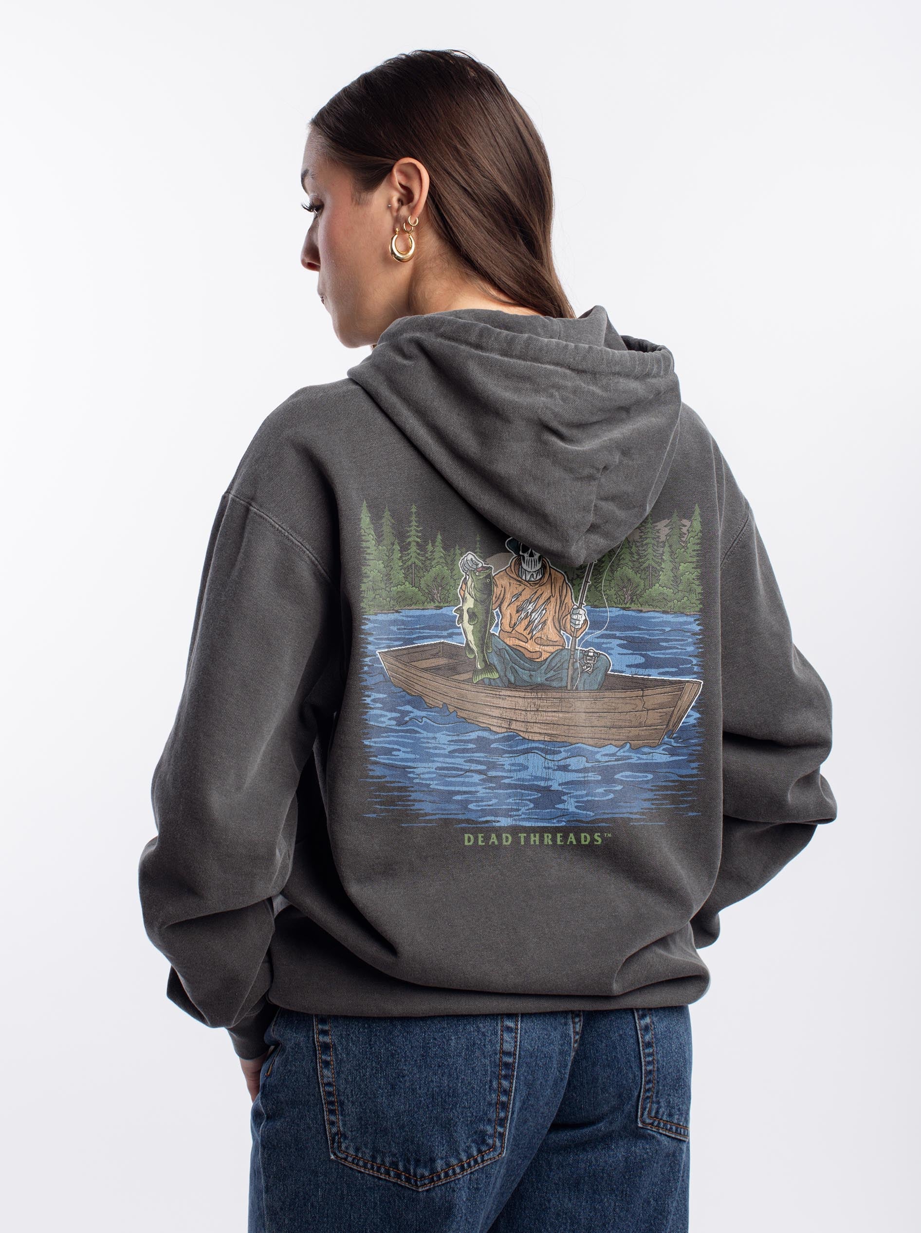 GONE FISHIN - “DT ESSENTIAL" HOODIE – Hoodie – Dead Threads Apparel