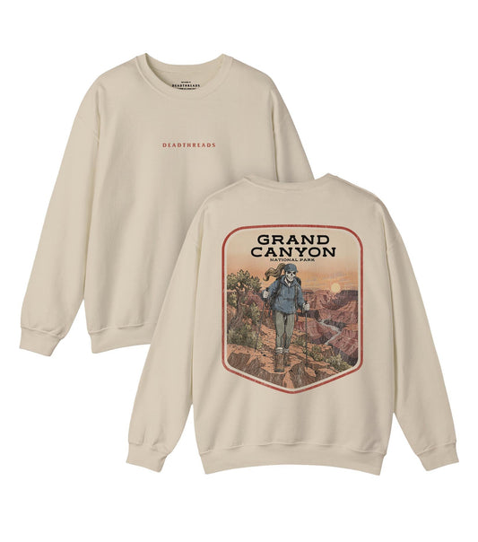 GRAND CANYON NATIONAL PARK (MALE) - “DT ESSENTIAL" CREWNECK SWEATSHIRT – Sweatshirt – Dead Threads Apparel