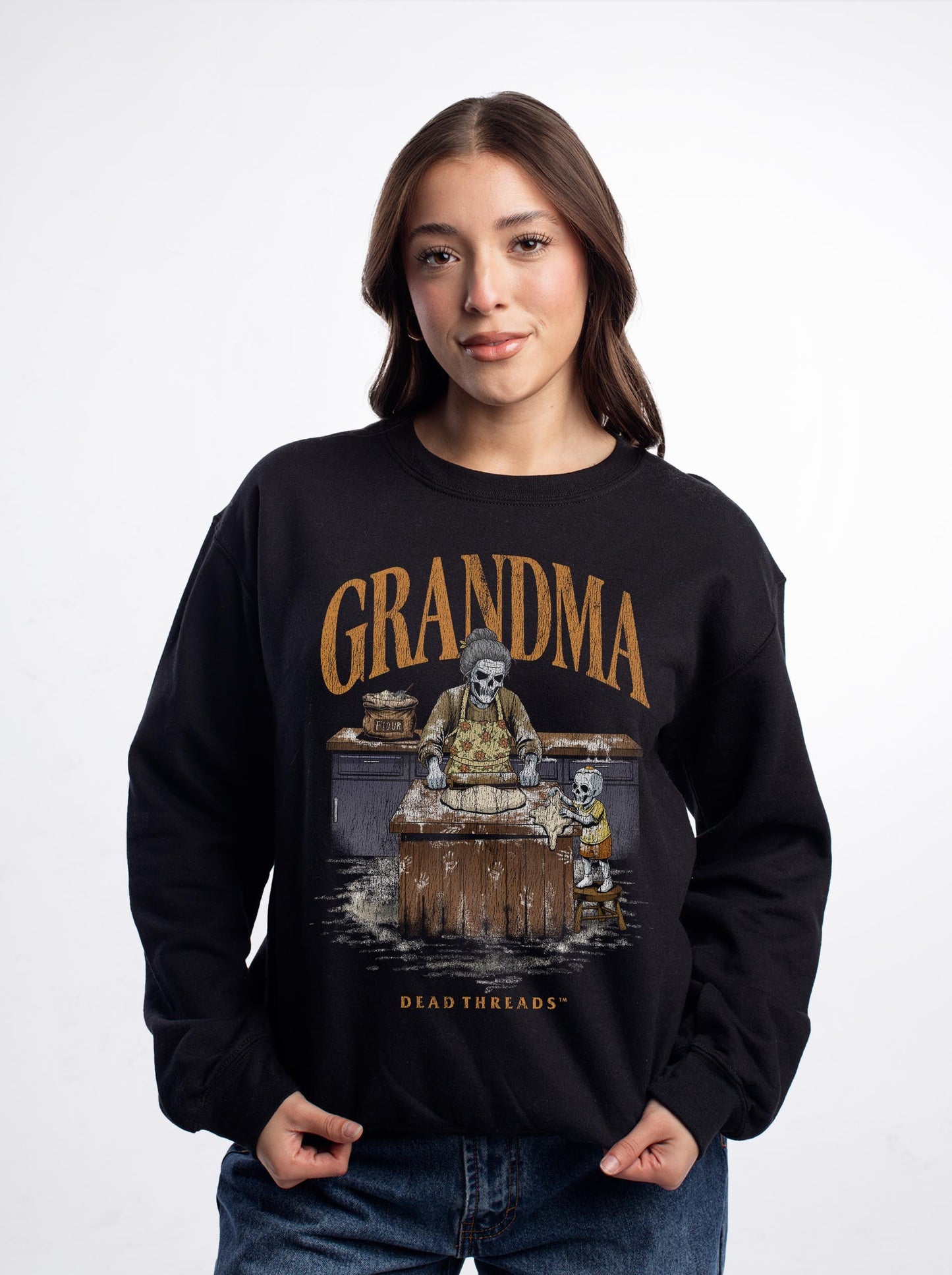 GRANDMA v1 - CREWNECK SWEATSHIRT – Sweatshirt – Dead Threads Apparel