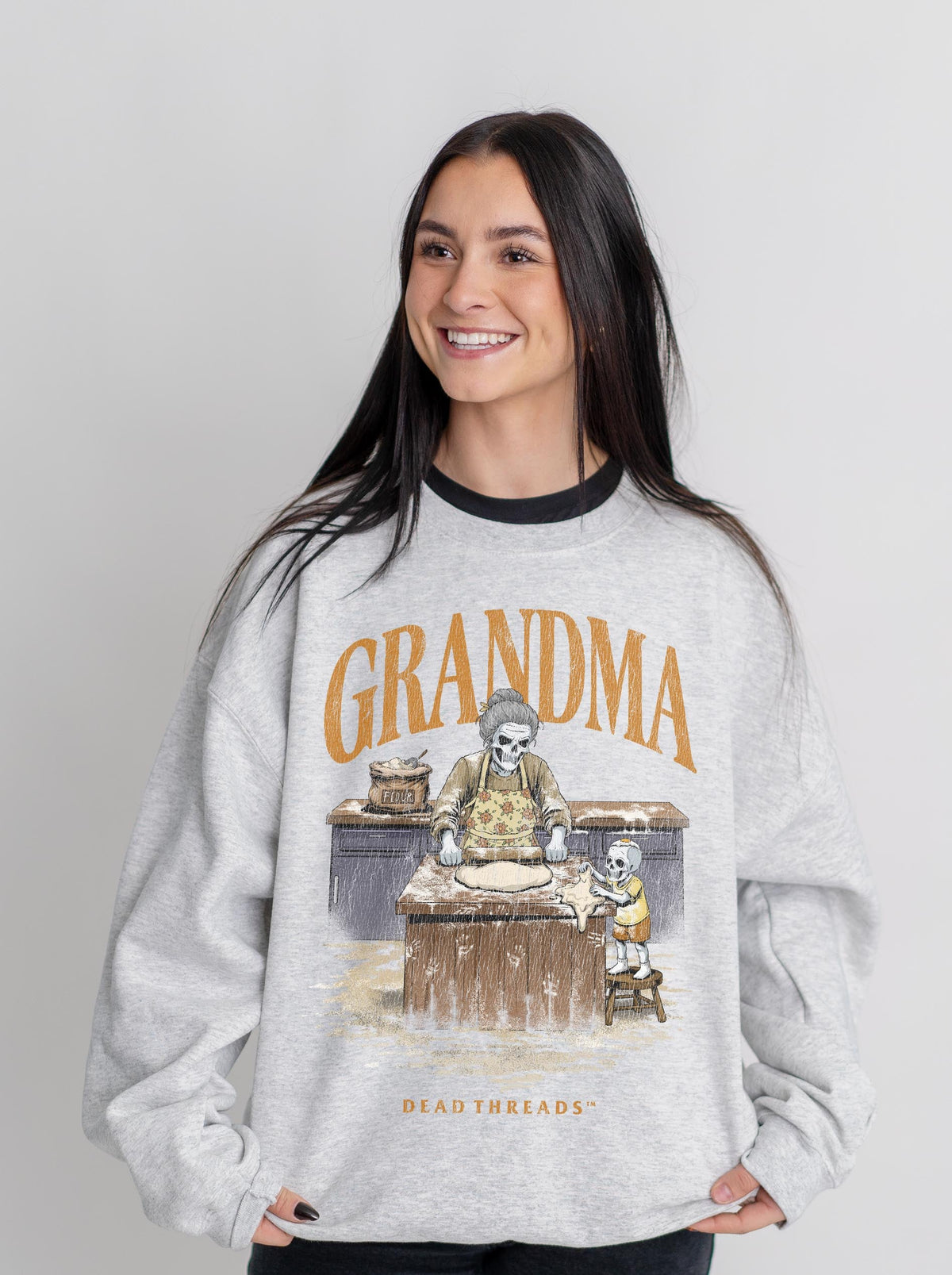 GRANDMA v1 - CREWNECK SWEATSHIRT – Sweatshirt – Dead Threads Apparel