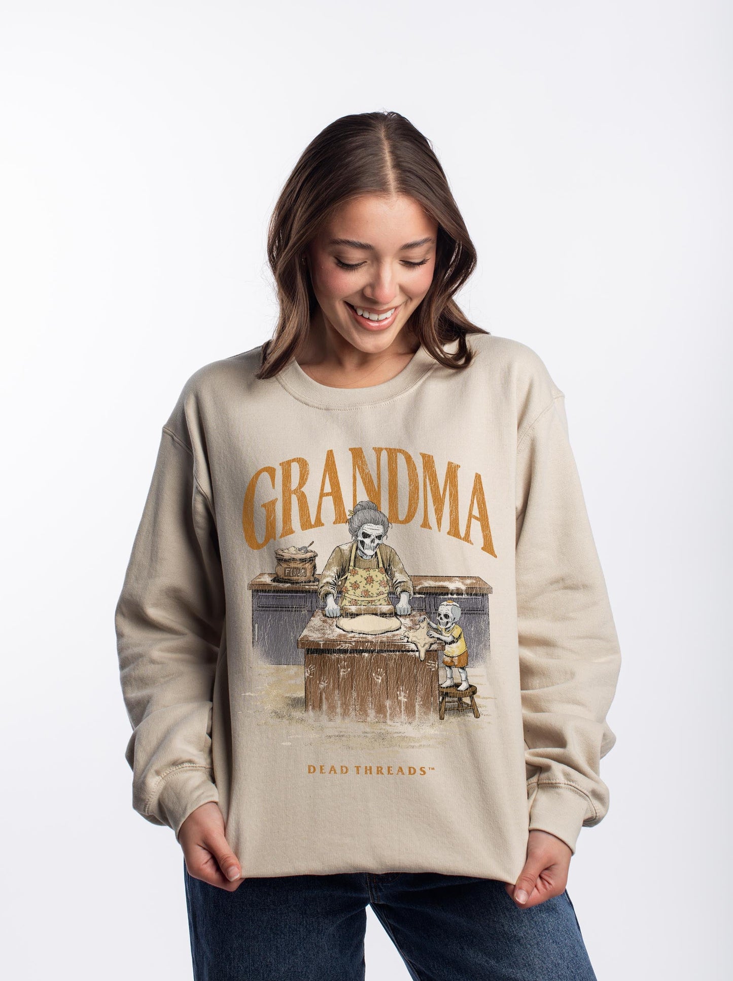 GRANDMA v1 - CREWNECK SWEATSHIRT – Sweatshirt – Dead Threads Apparel